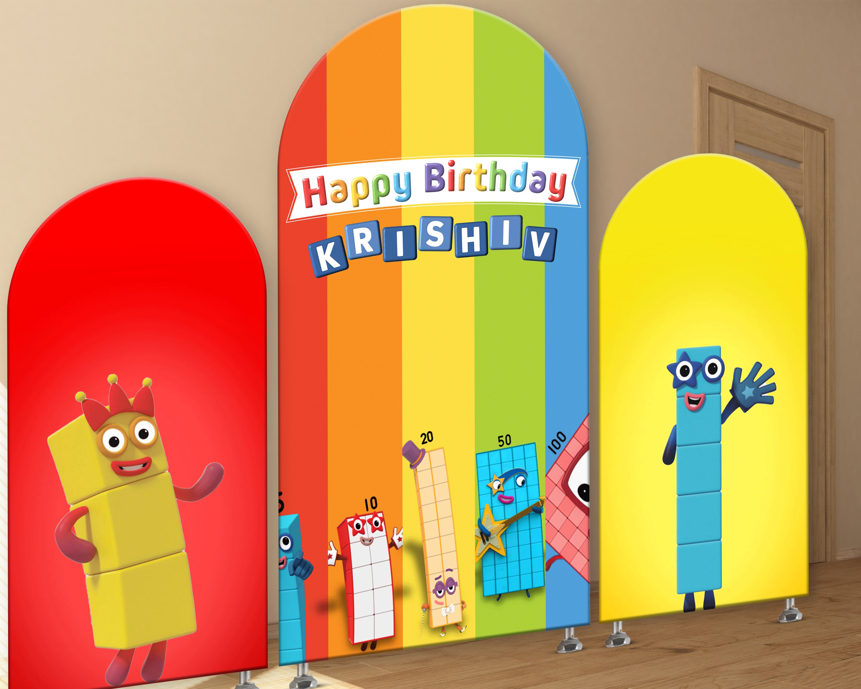 Number Blocks Theme Arch Backdrop - image 2 of 4 | Party Supplies India