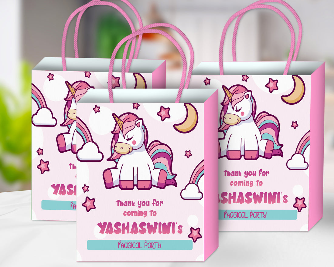 Unicorn Theme Return Gift Bag