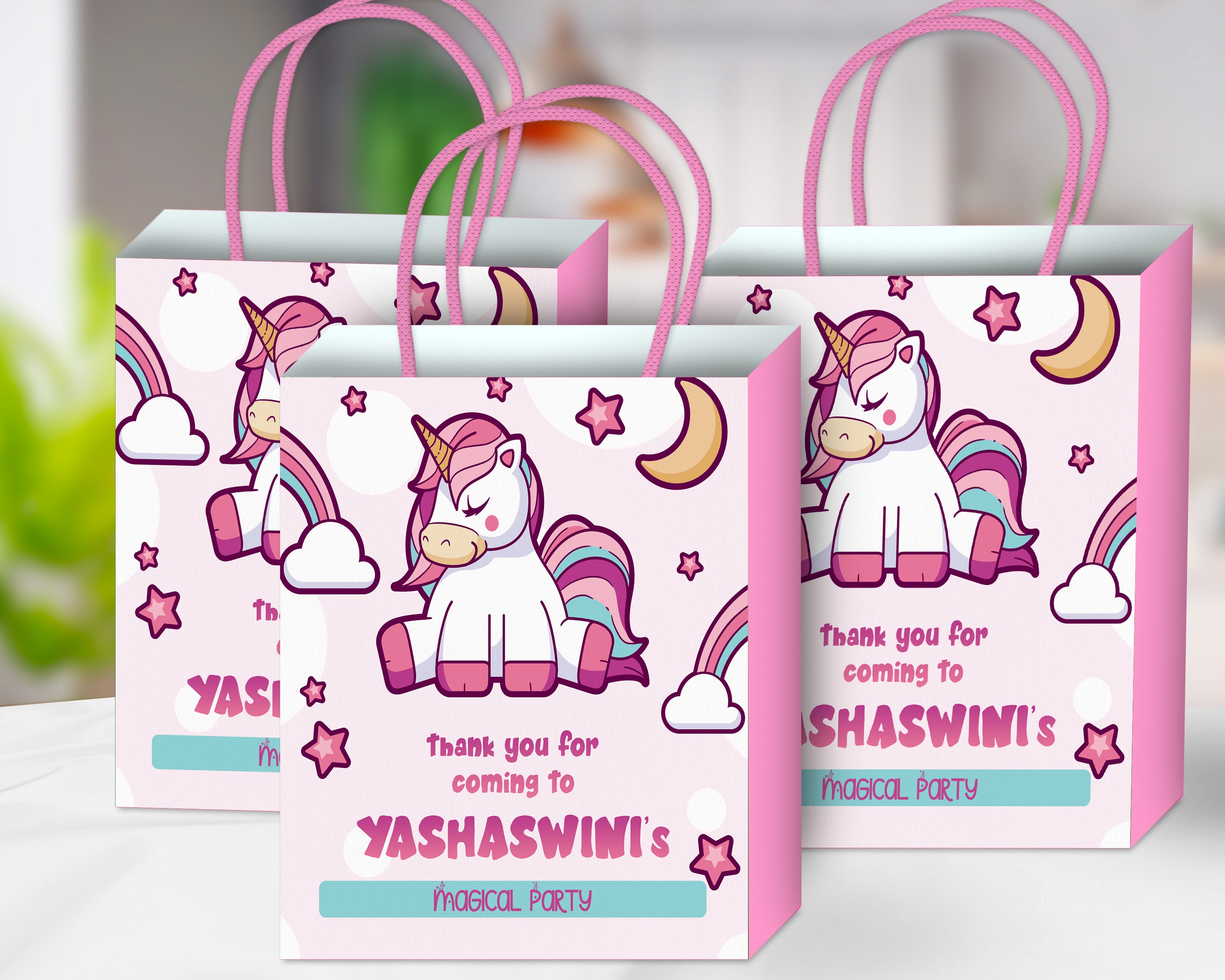 Unicorn Theme Return Gift Bag
