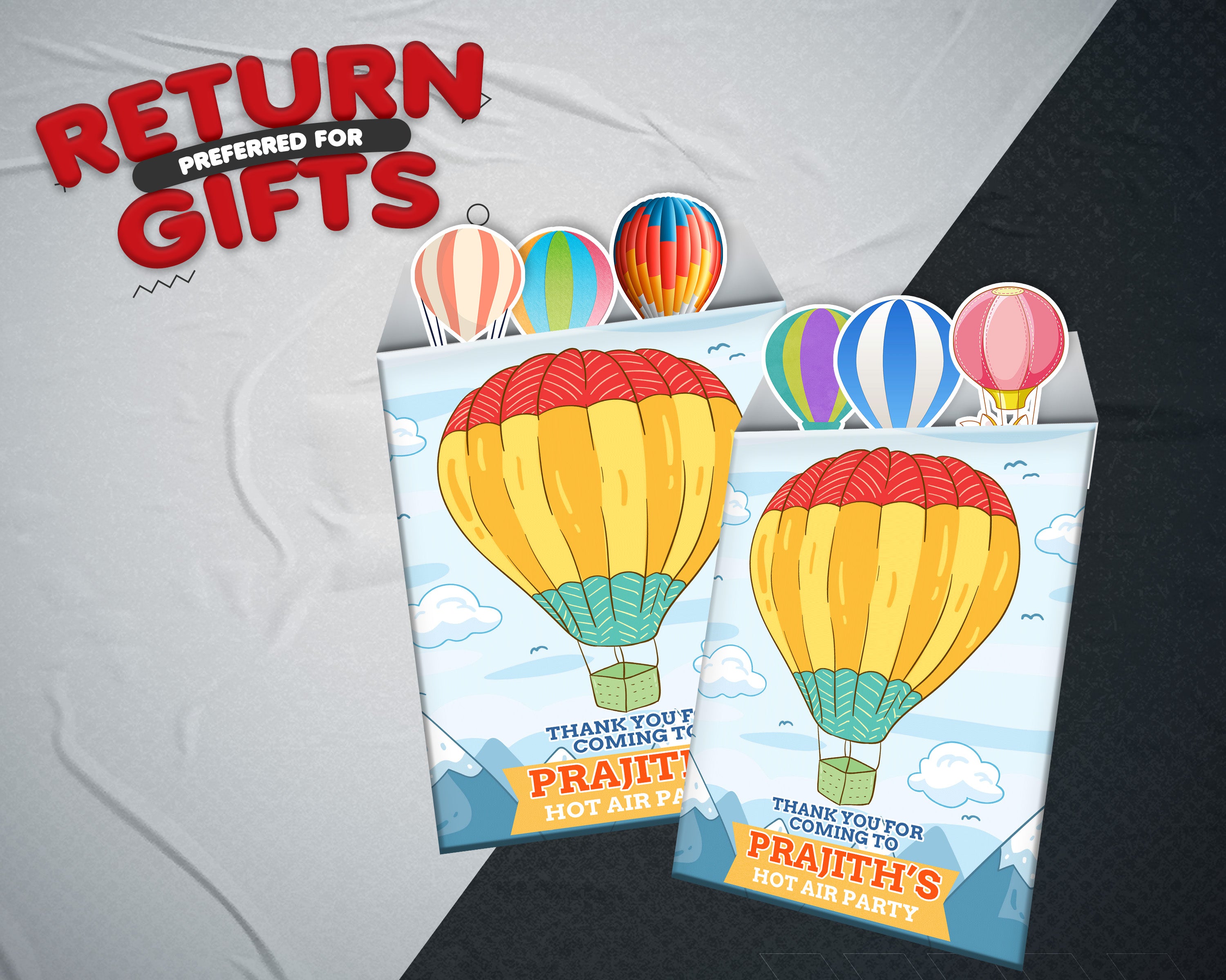 PSI Hot Air  Theme Mini Magnetic Return Gift Pack
