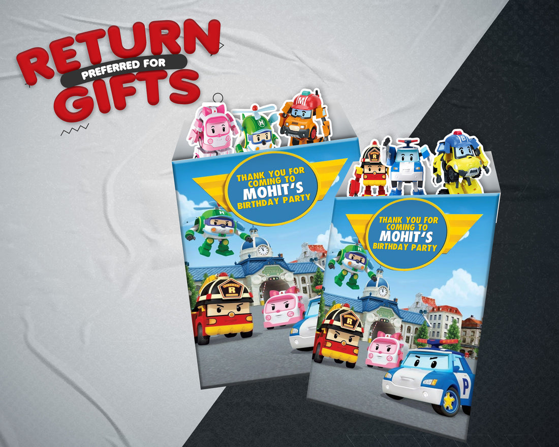 Robo Poli Theme Mini Magnetic Return Gift Pack