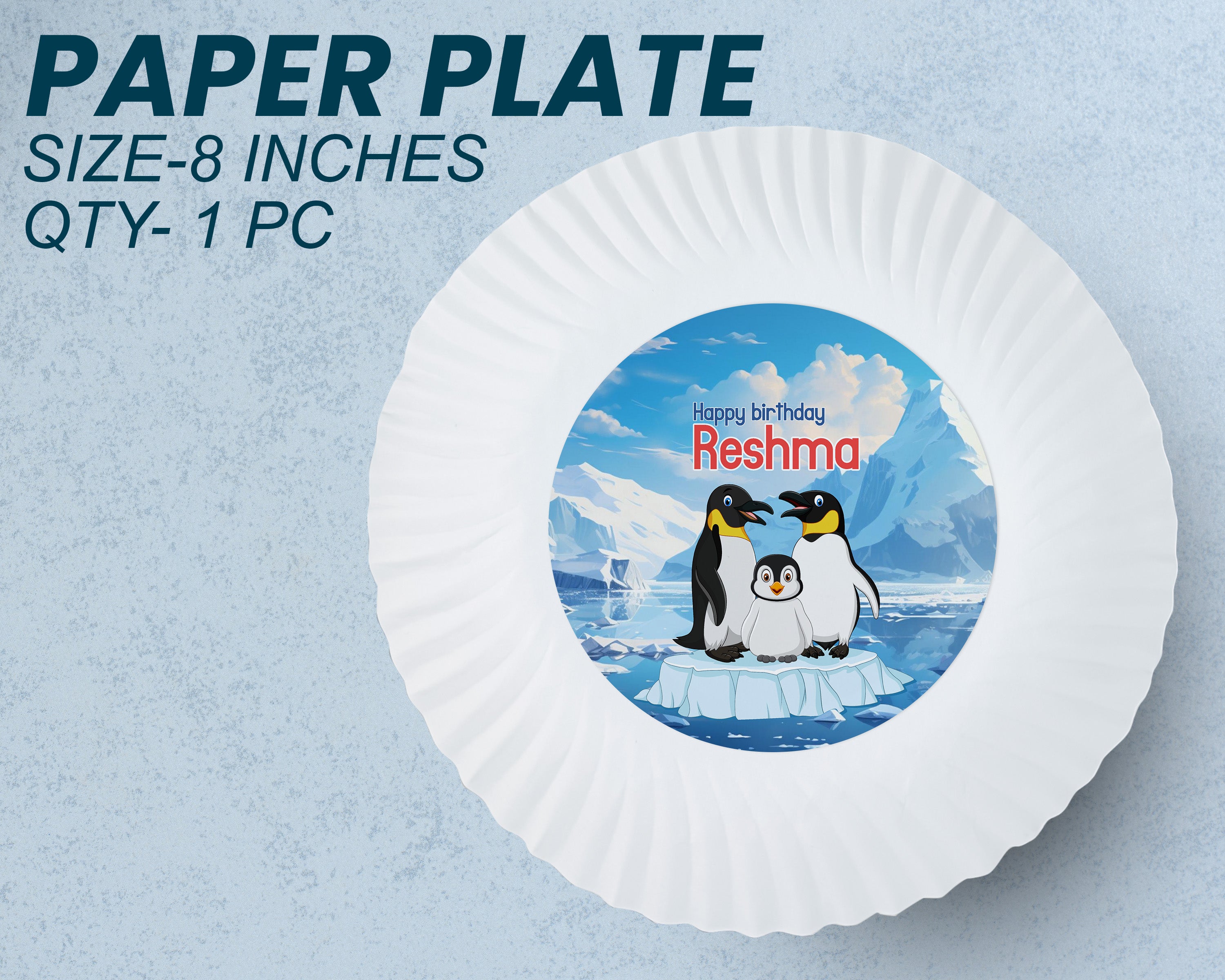 Penguin Theme Party Cups and Plates Combo
