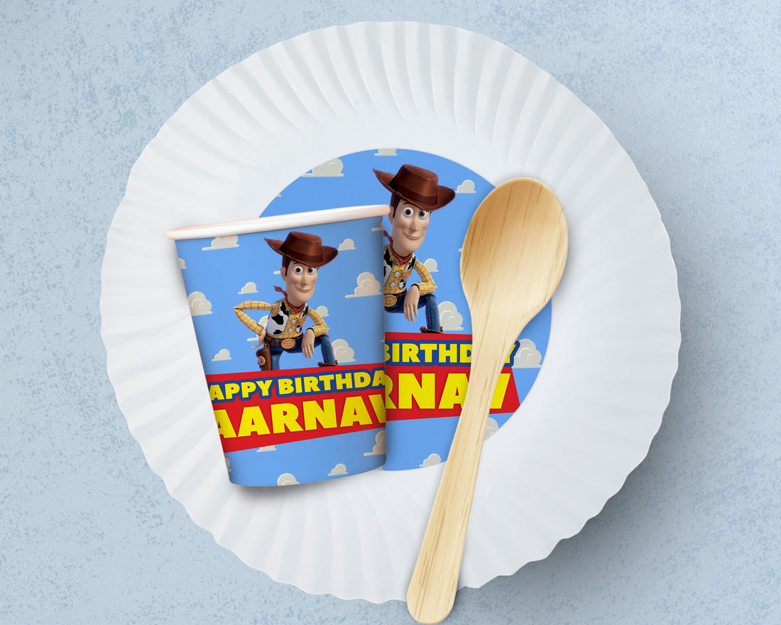 Toy Story Theme Party Cups and Plates Combo