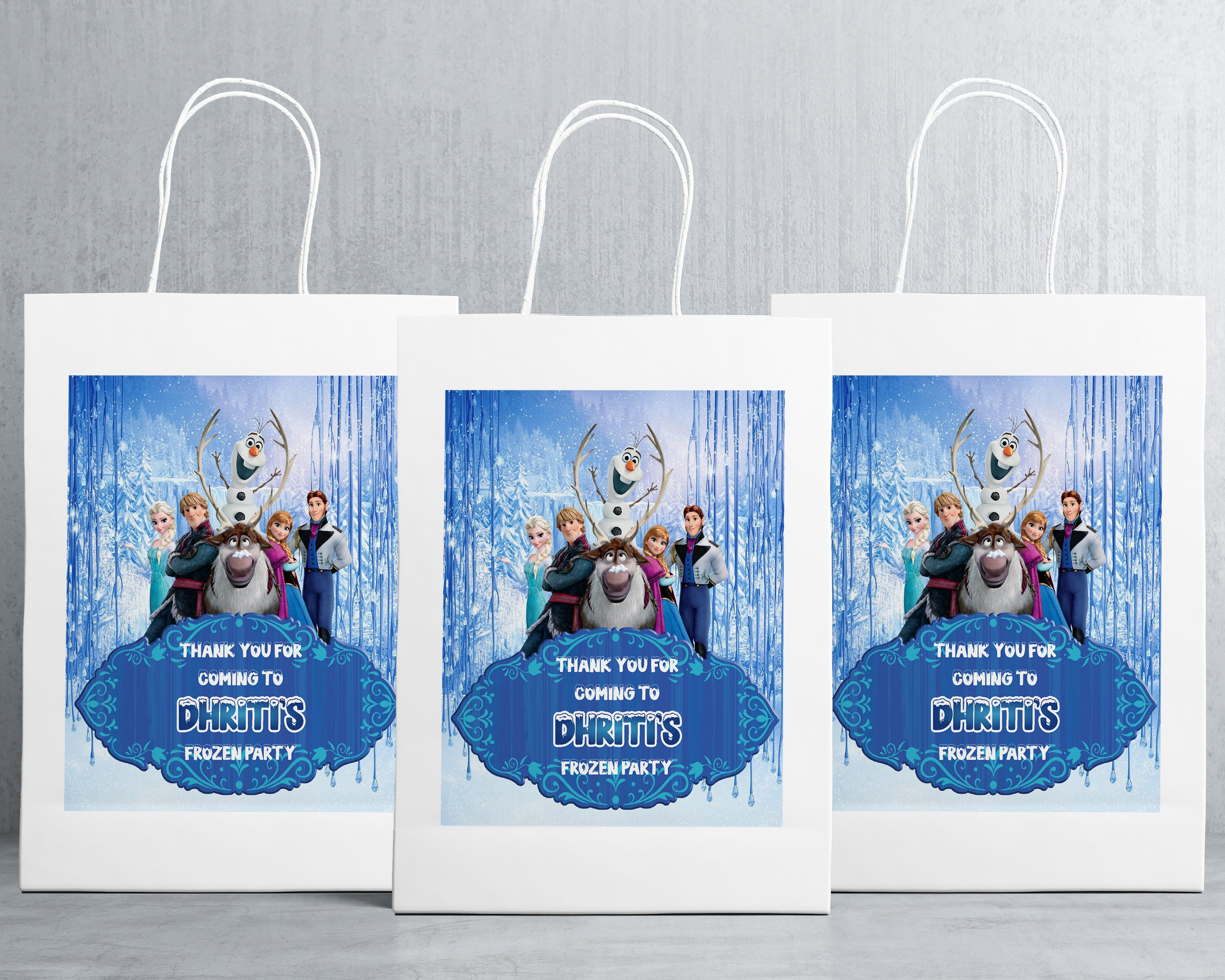 Frozen Theme Oversized Return Gift Bag