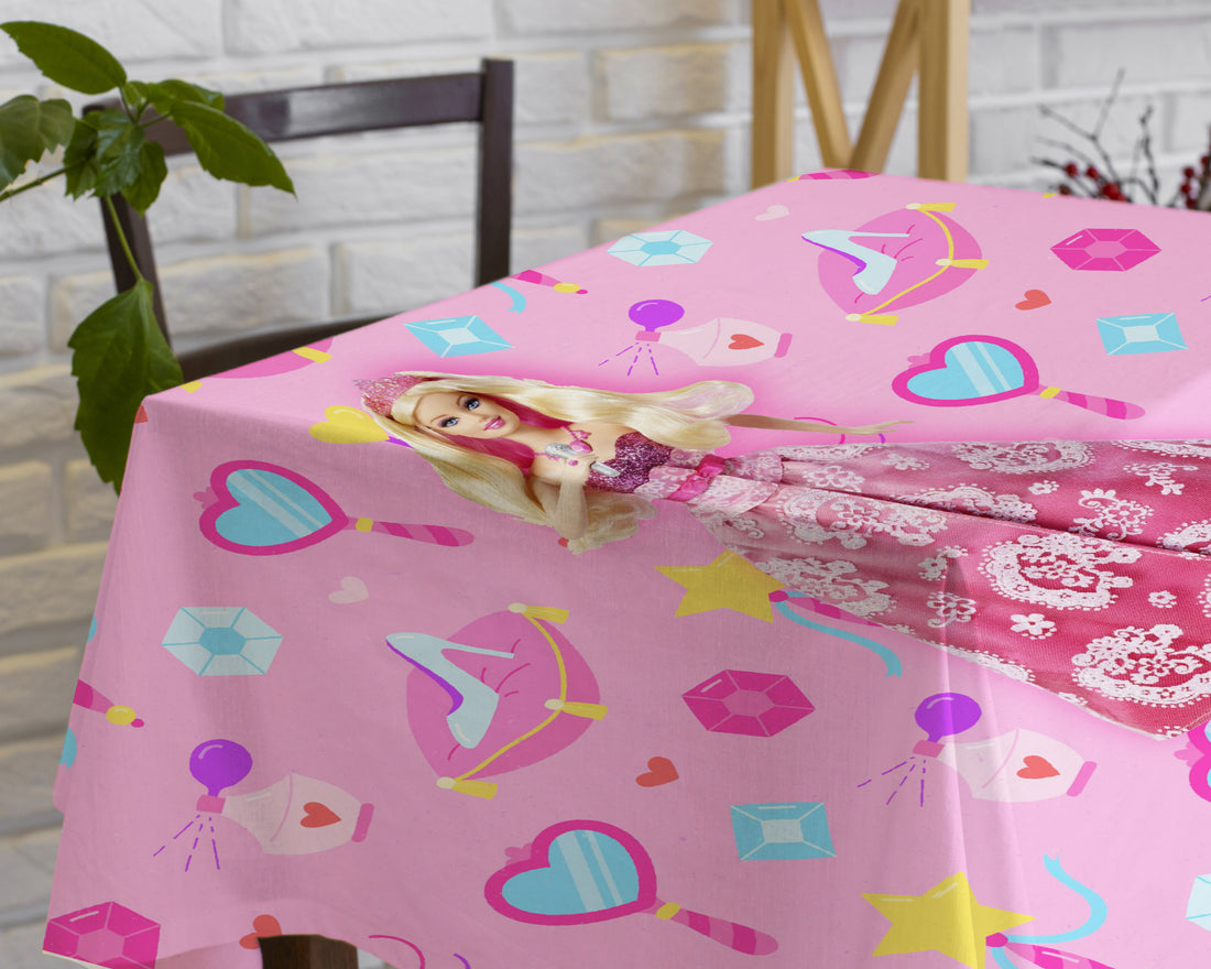 Barbie Theme Cake Tablecover