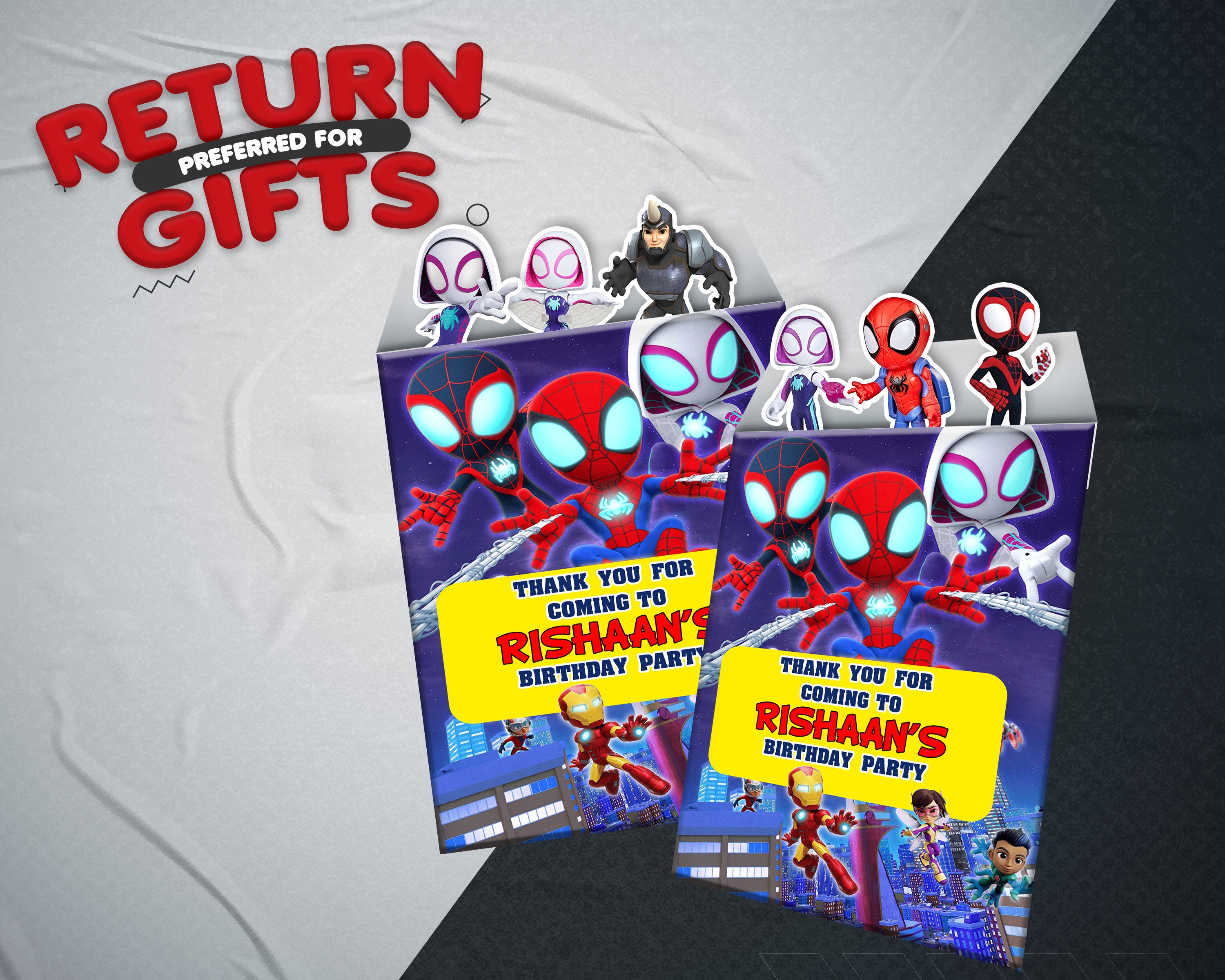 Spidey Theme Mini Magnetic Return Gift Pack