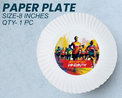 PSI Marathon Theme Party Cups and Plates Combo