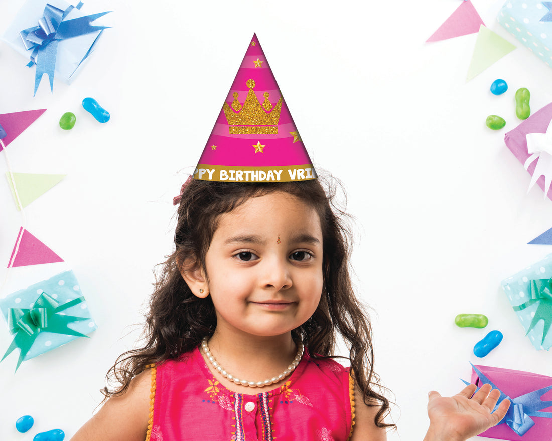 Princess Theme Personalized with Baby Name Hat