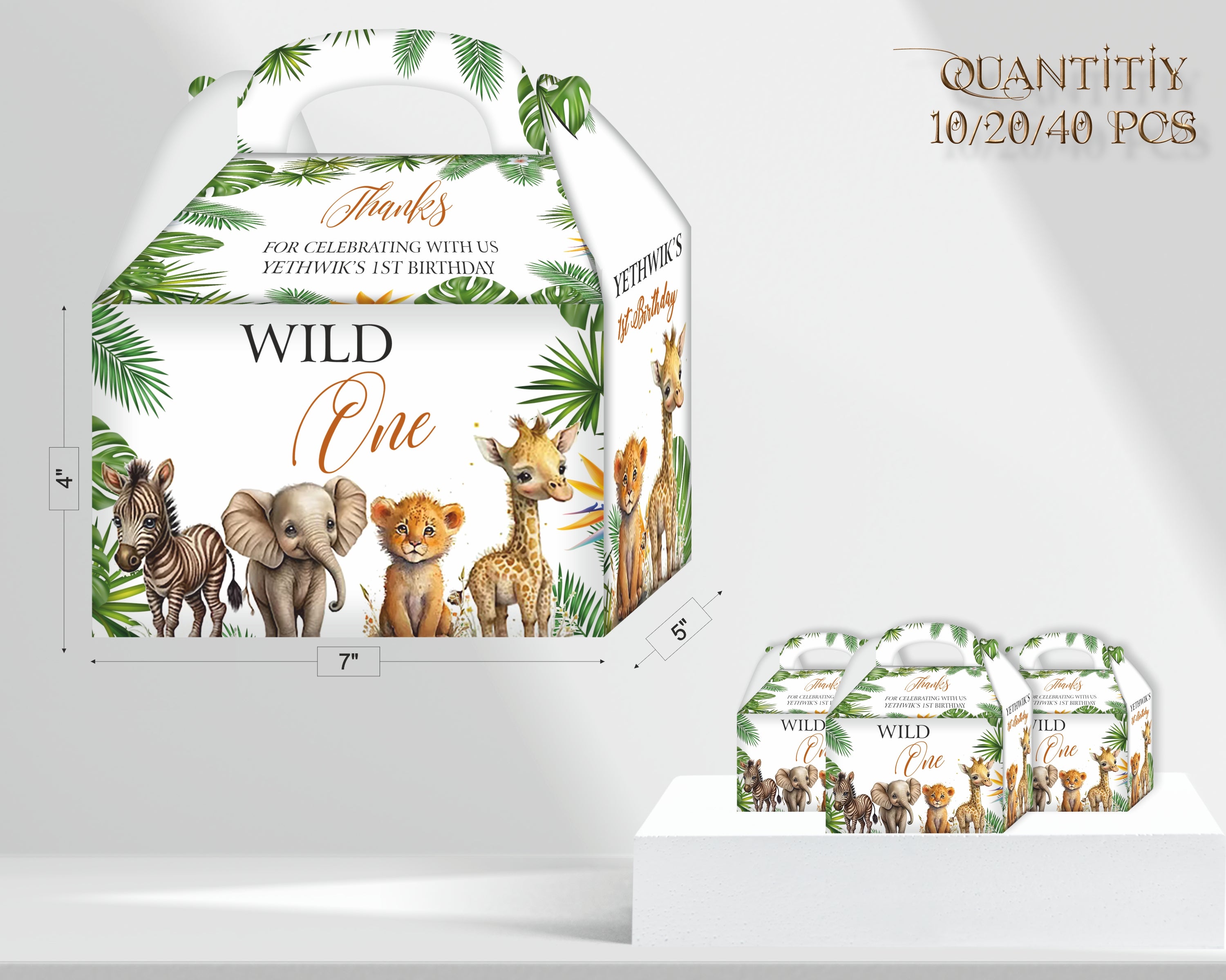 Jungle Theme PREMIUM GOODIE RETURN GIFT BOXES