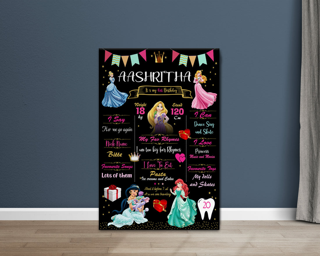 Princess Theme Chalkboard
