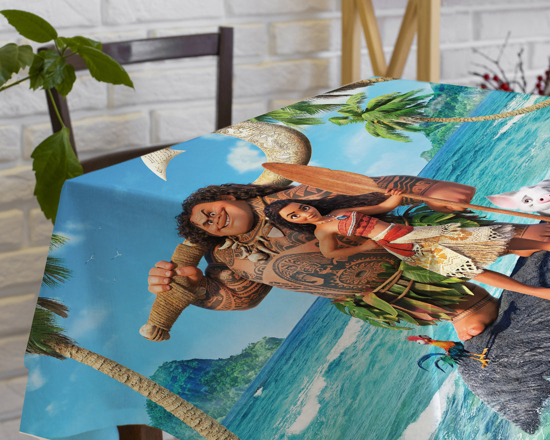 Moana Theme Cake Tablecover