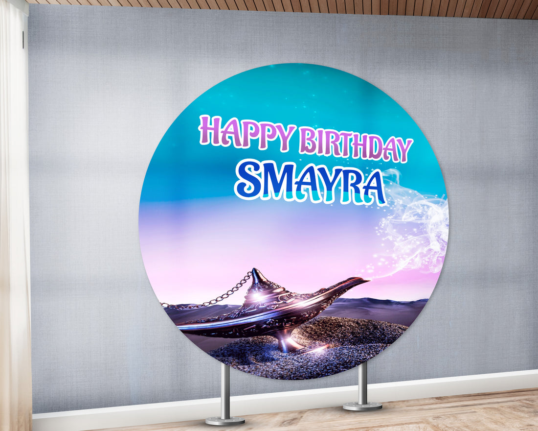 Aladdin Theme Round Backdrop