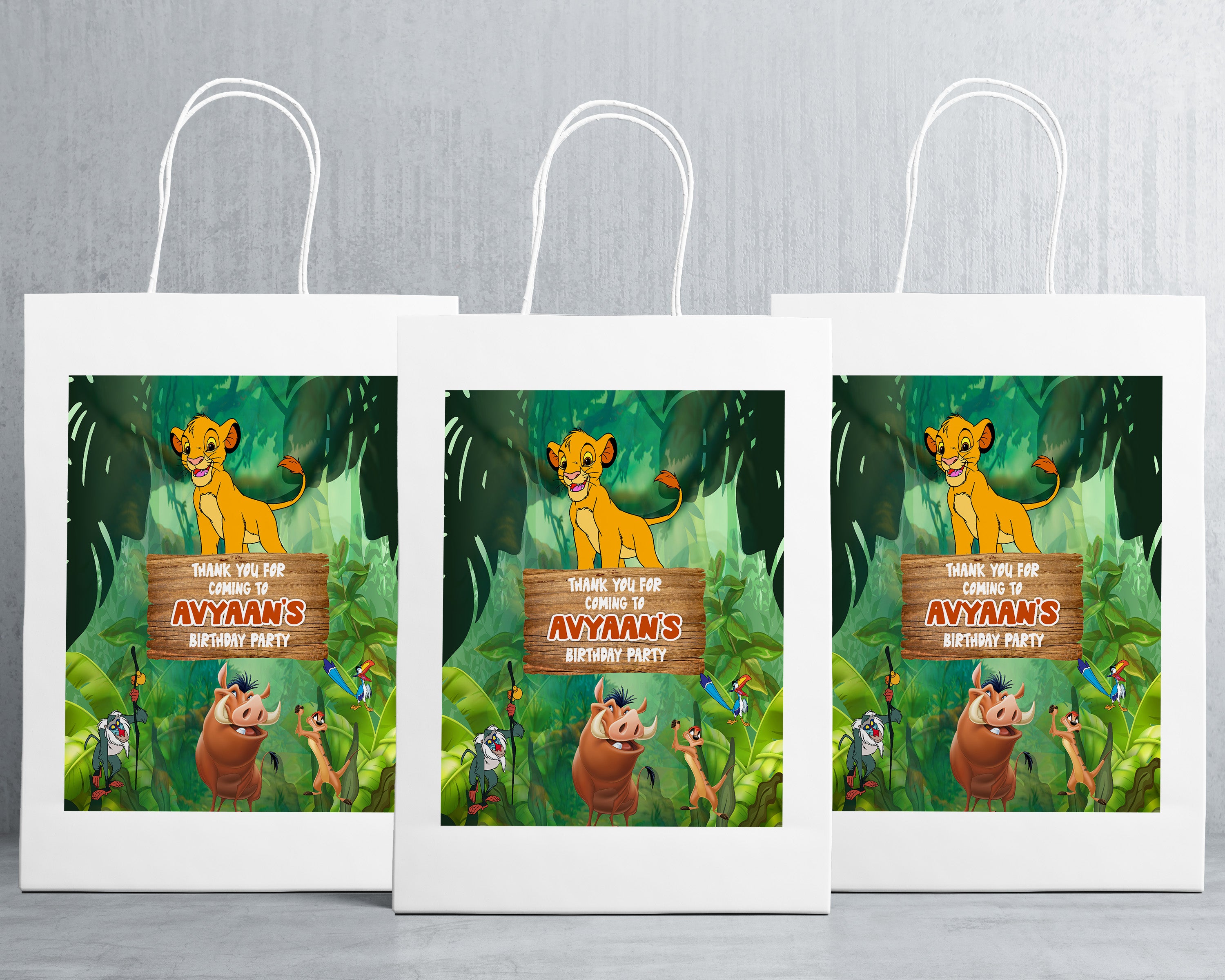 Lion King Theme Oversized Return Gift Bag