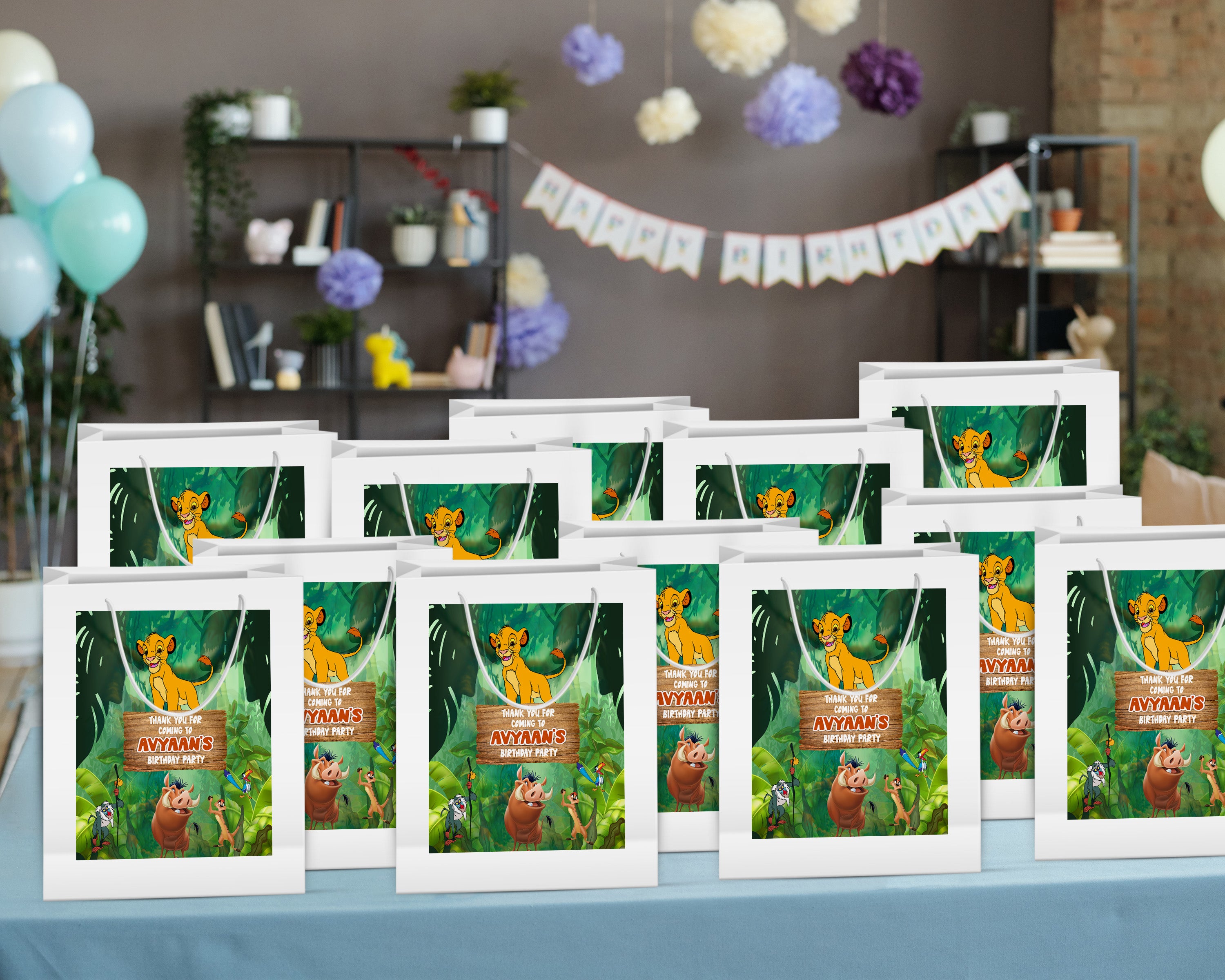 Lion King Theme Oversized Return Gift Bag