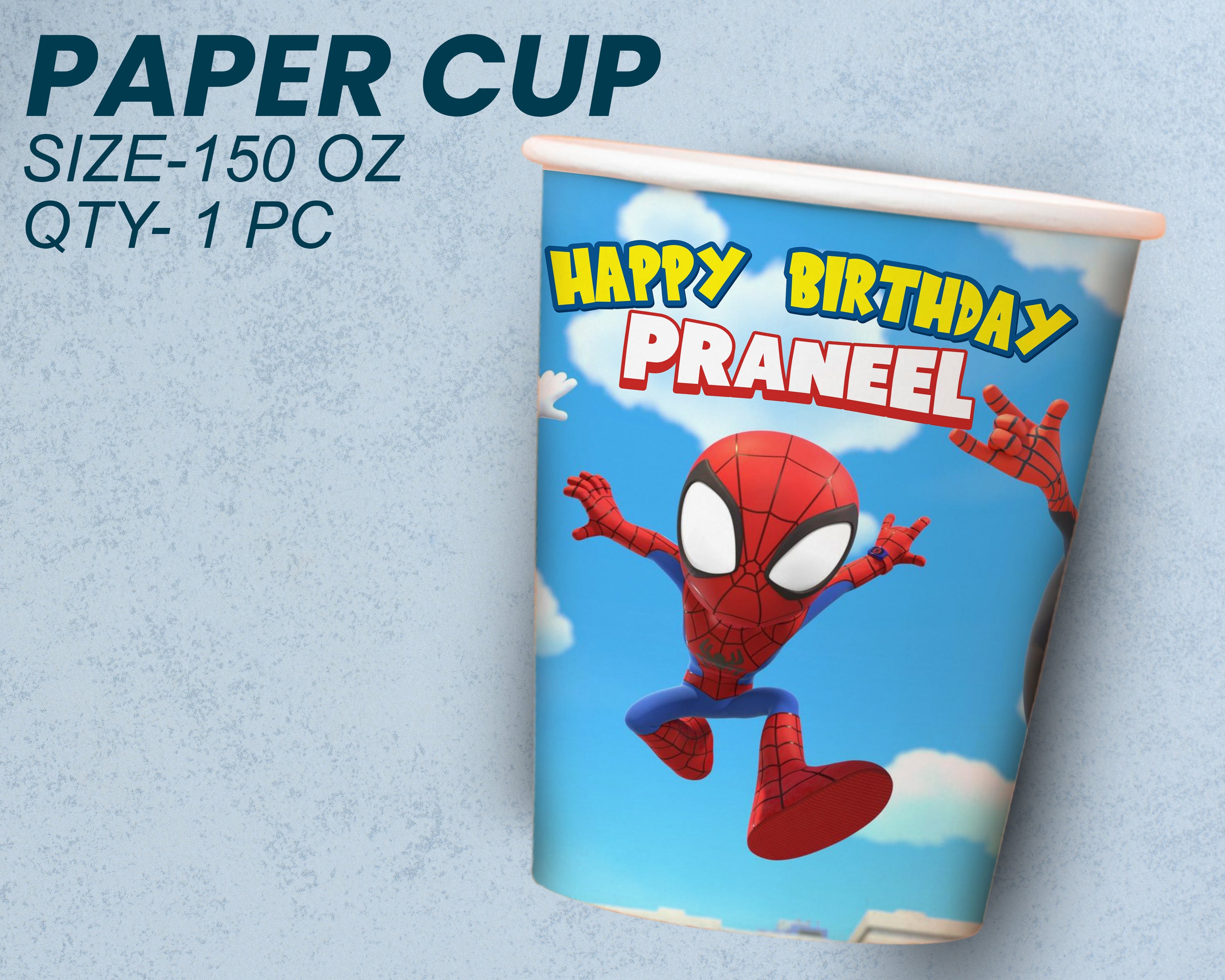 Spidey and his Friends Theme Party Cups and Plates Combo