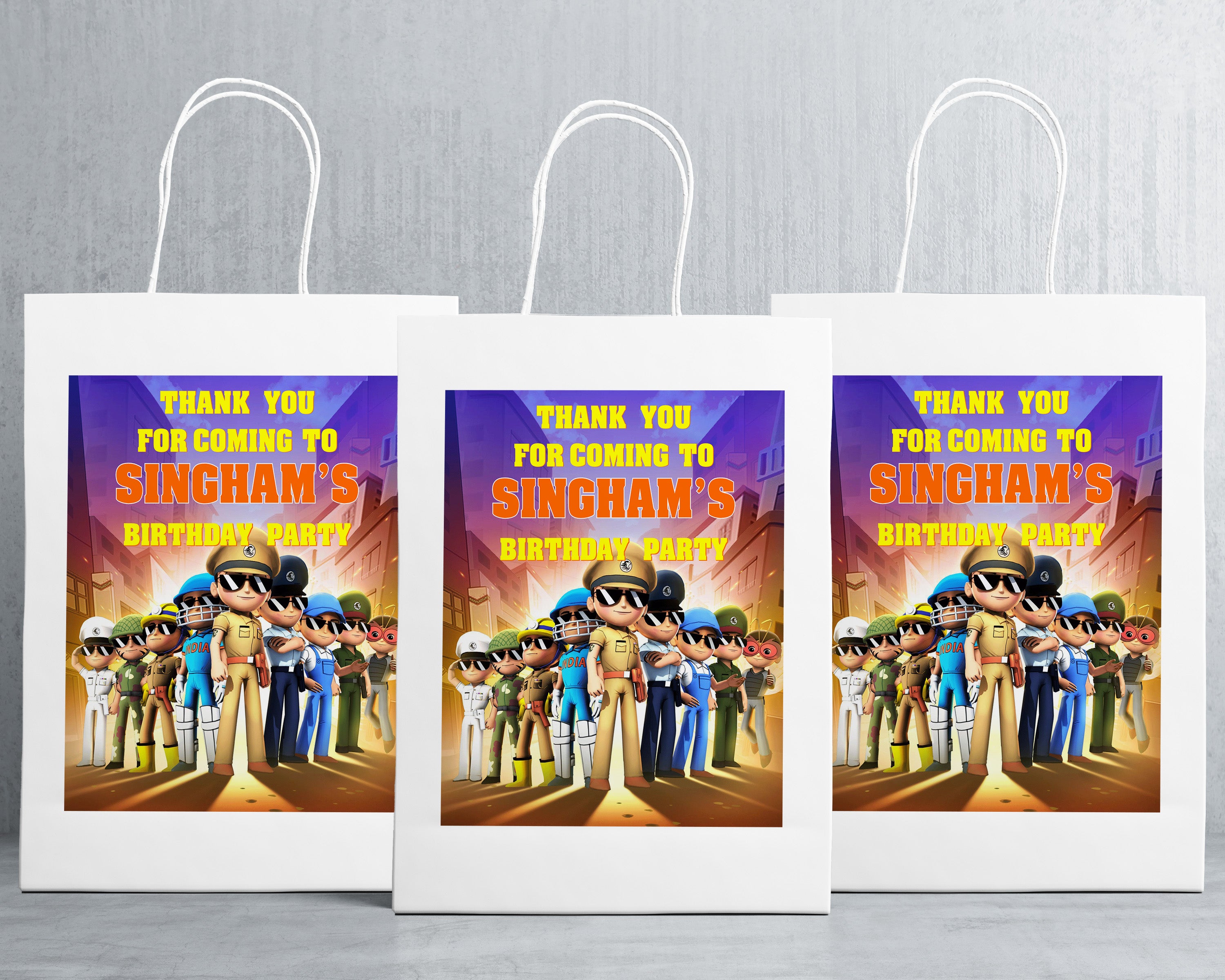 Little Singham Theme Oversized Return Gift Bag - image 1 of 5 | Party Supplies India