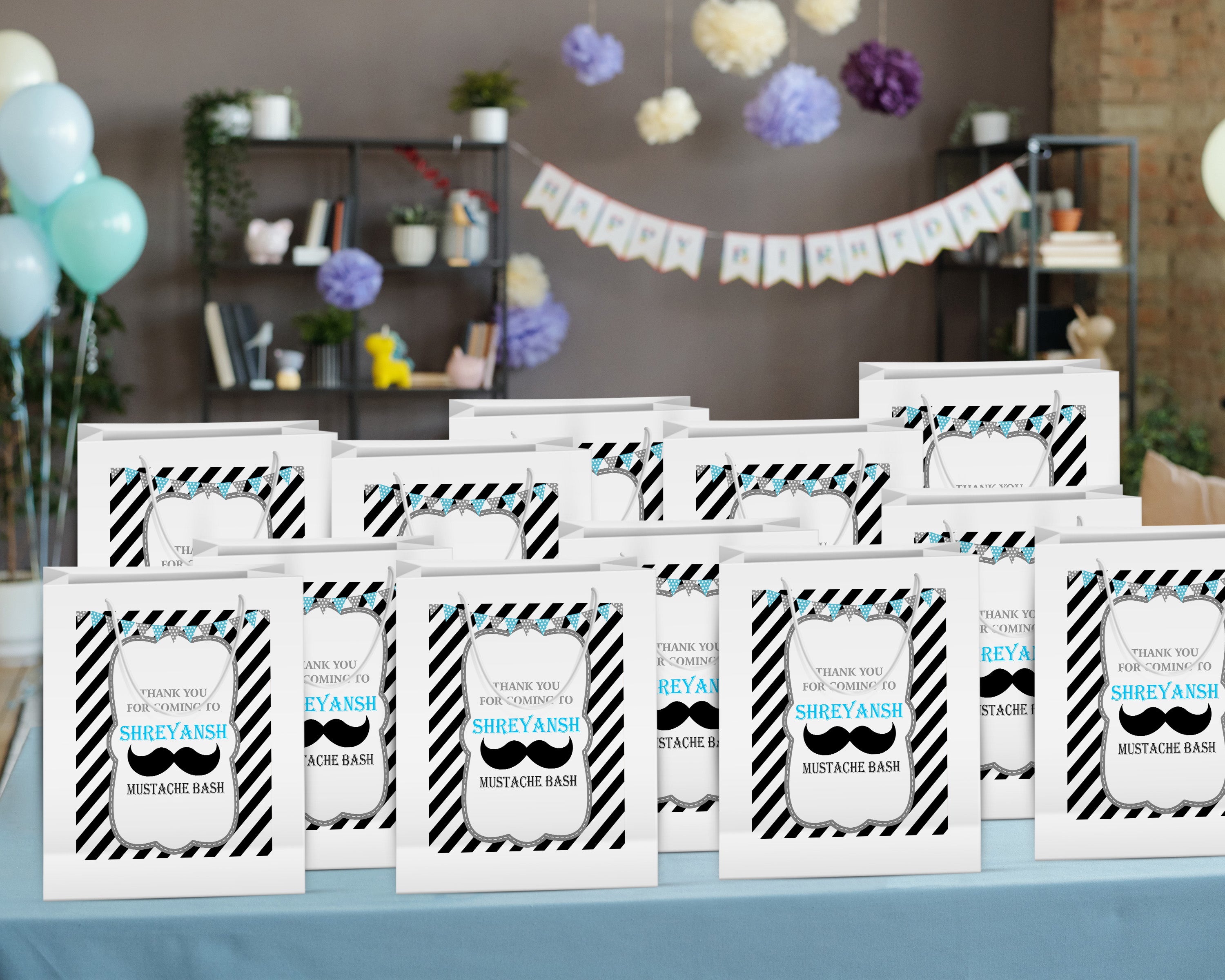 Little Man theme Oversized Return Gift Bag - image 4 of 5 | Party Supplies India
