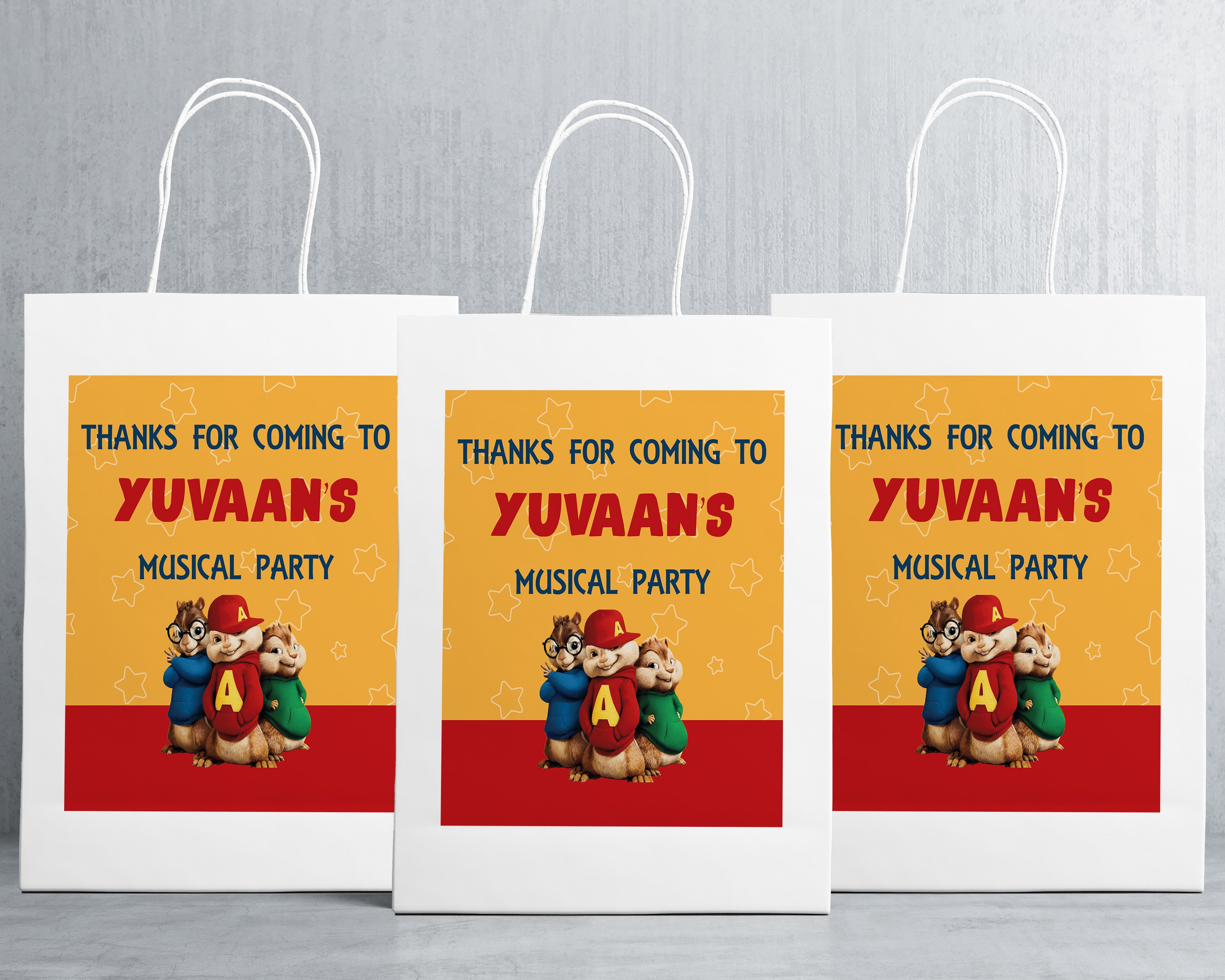 Alvin And Chipmunks Theme Oversized Return Gift Bag