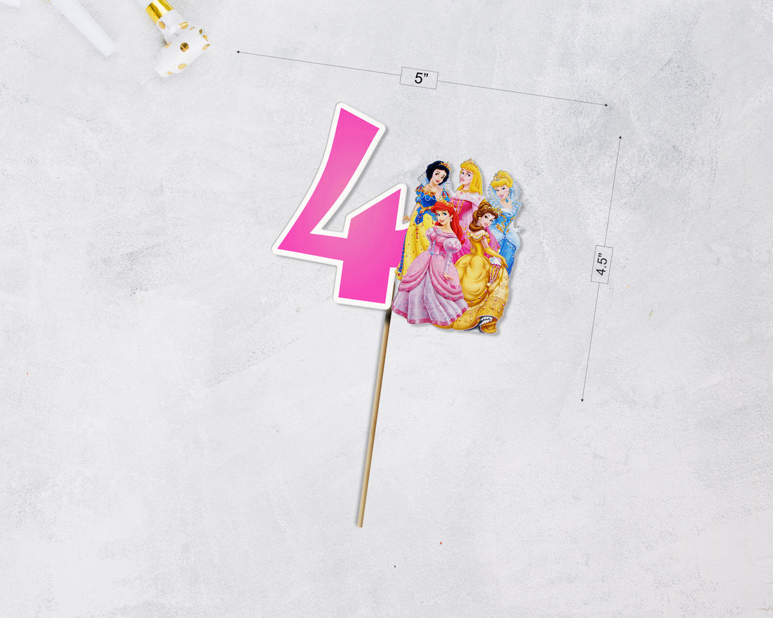 Princess Theme Personalized Cake Topper