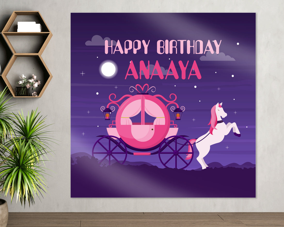 Princess Theme Customized Square Backdrop