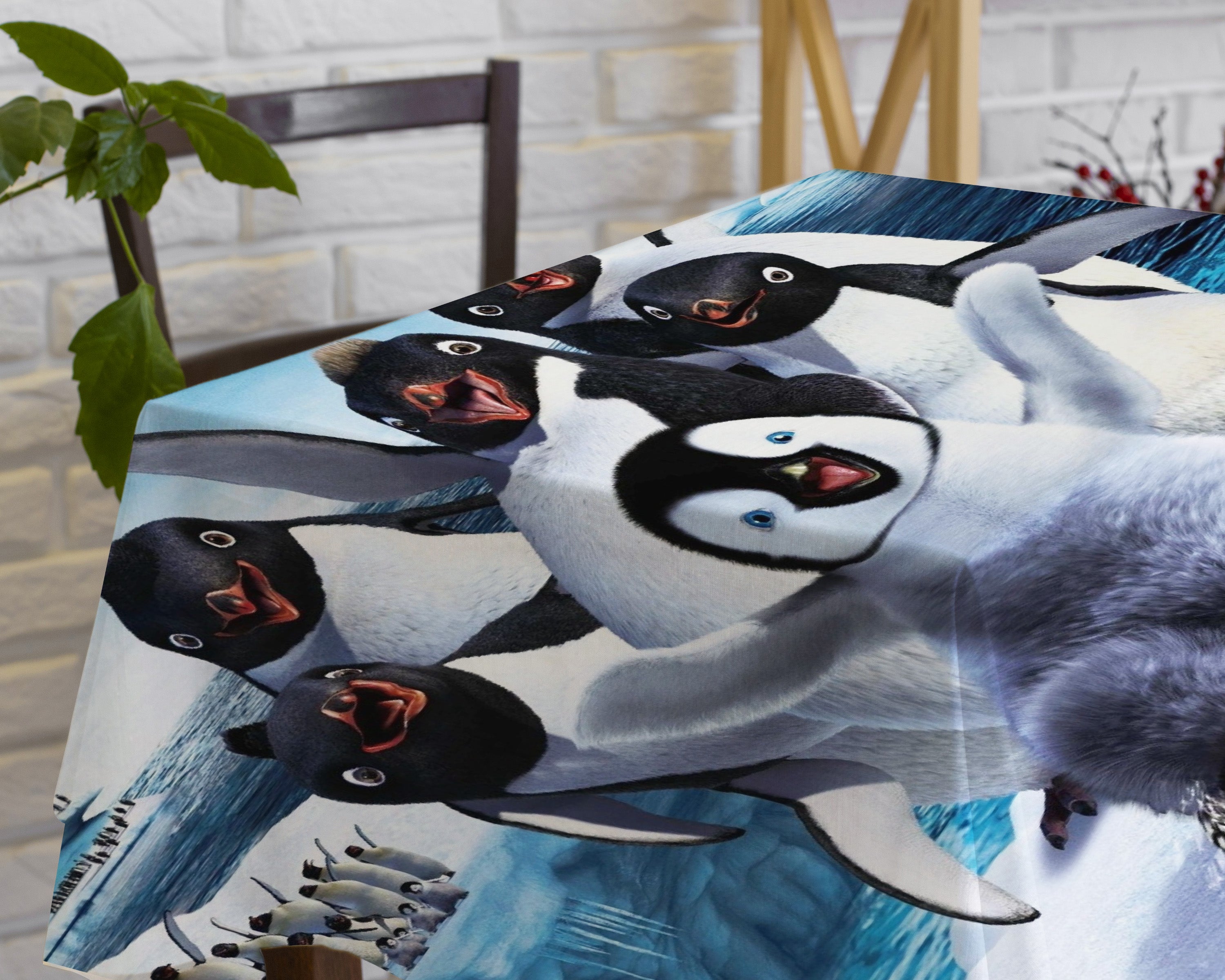 Penguin Theme Cake Tablecover
