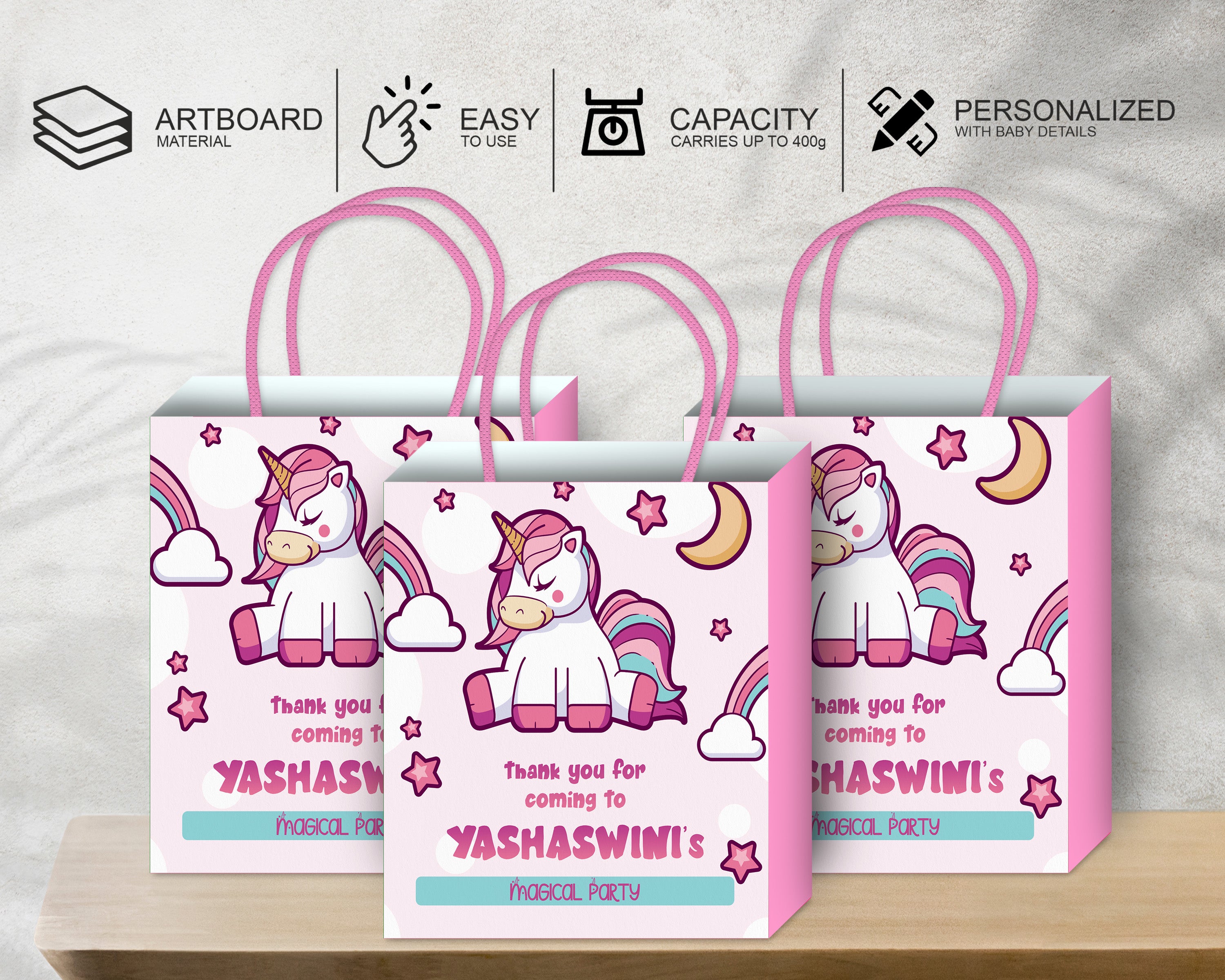 Unicorn Theme Return Gift Bag