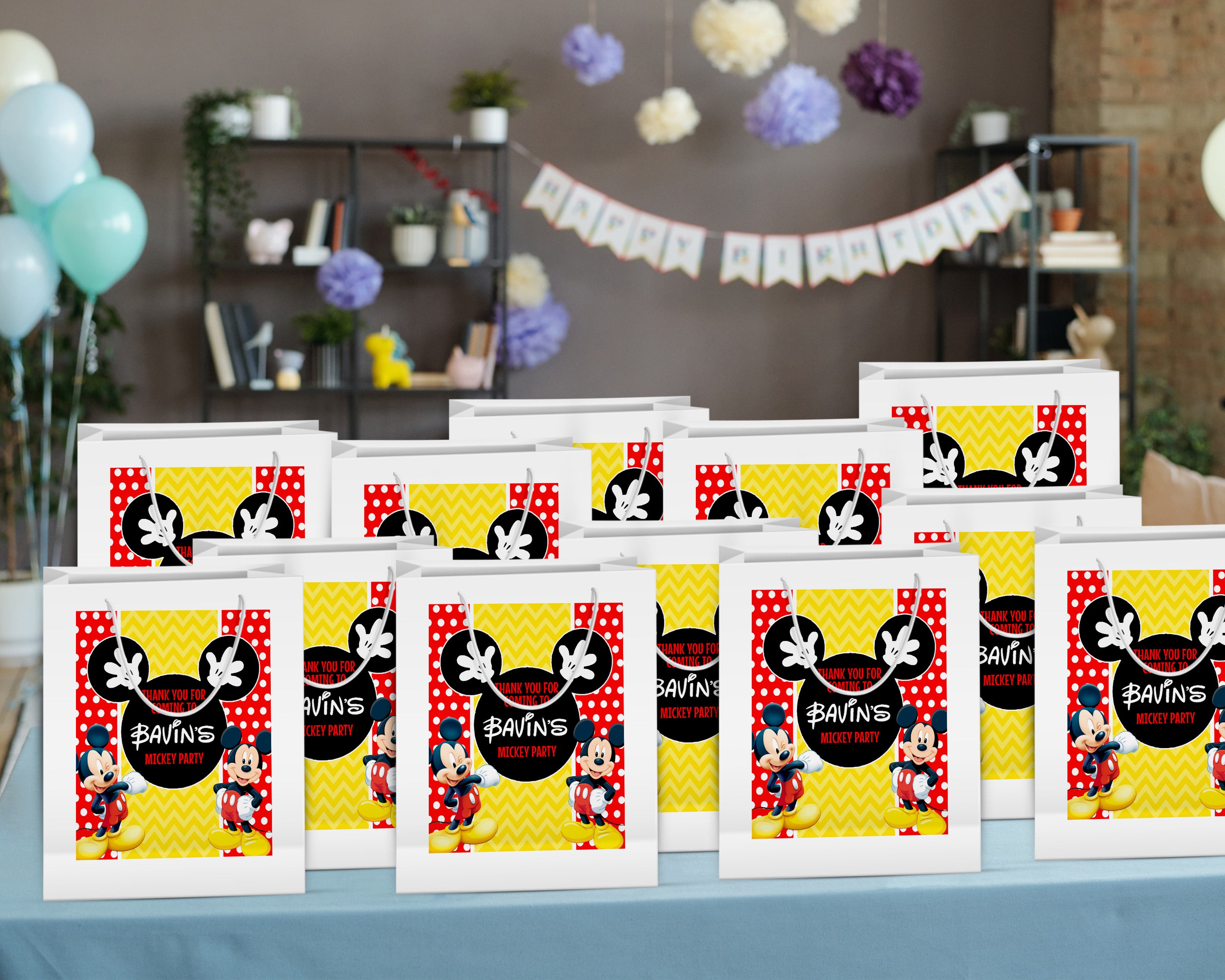 Mickey Mouse Theme Oversized Return Gift Bag - image 4 of 5 | Party Supplies India