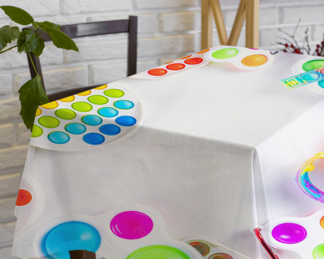 Pop It Theme Cake Tablecover