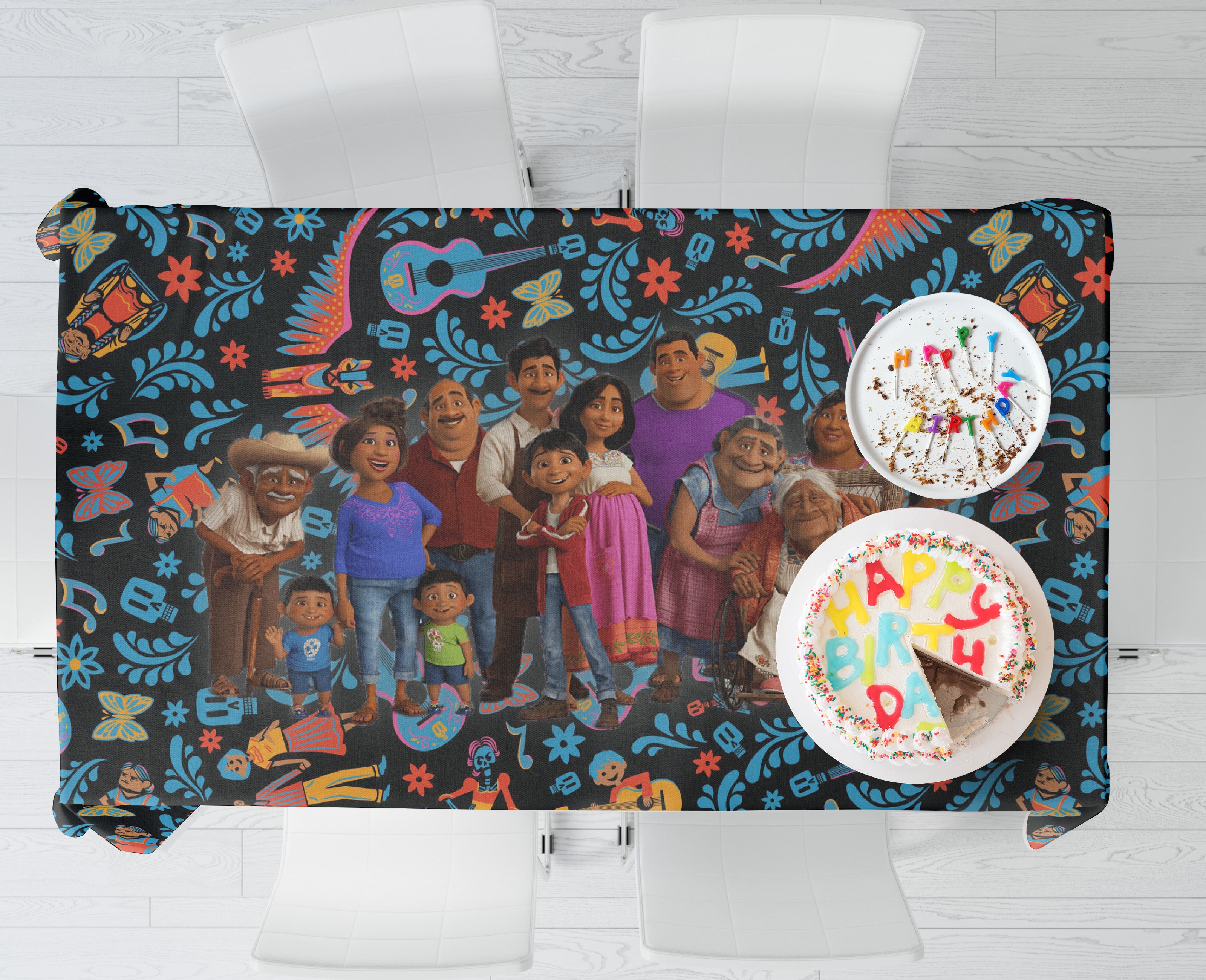 Coco Theme Cake Tablecover