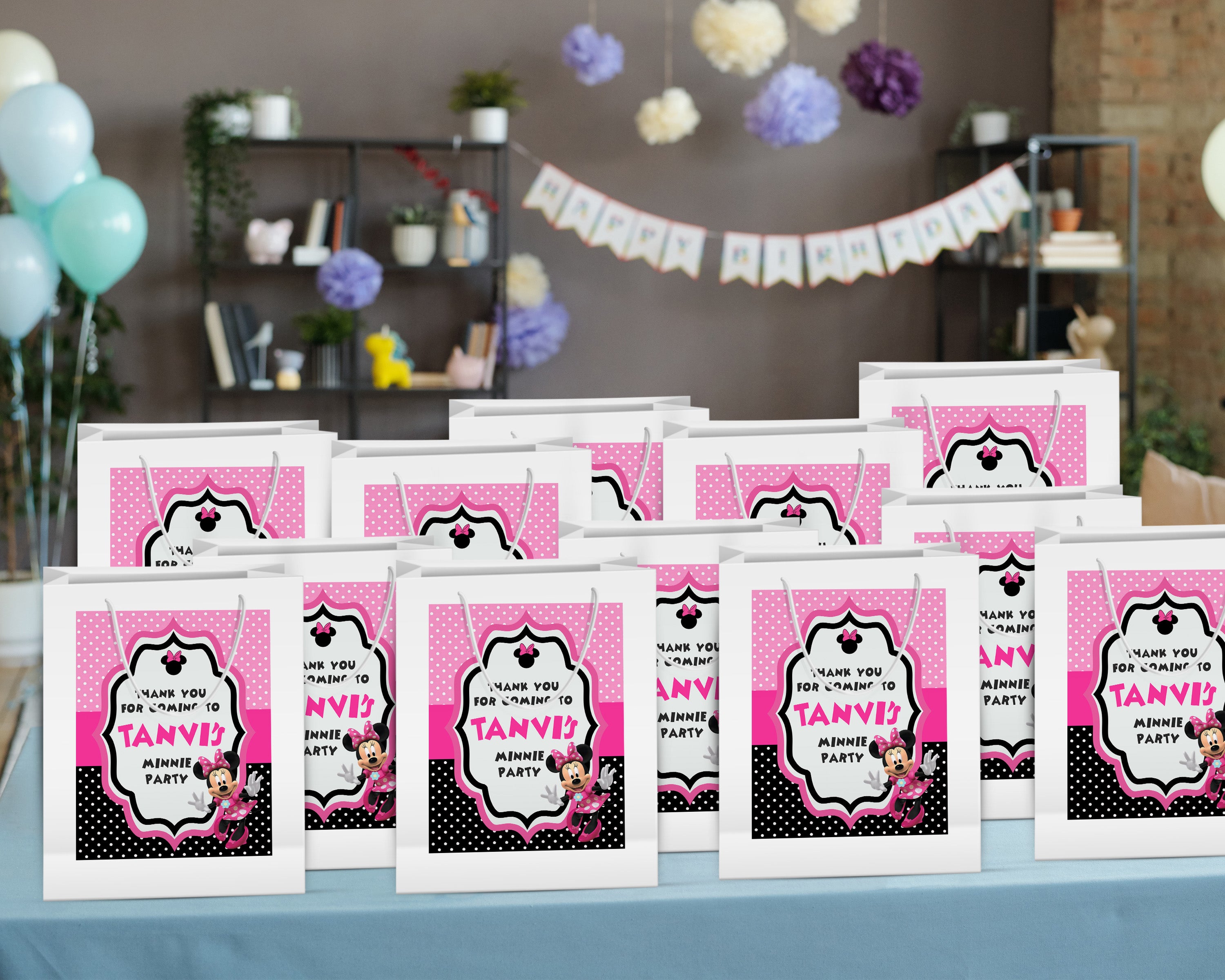 Minnie Mouse Theme Oversized Return Gift Bag - image 4 of 5 | Party Supplies India
