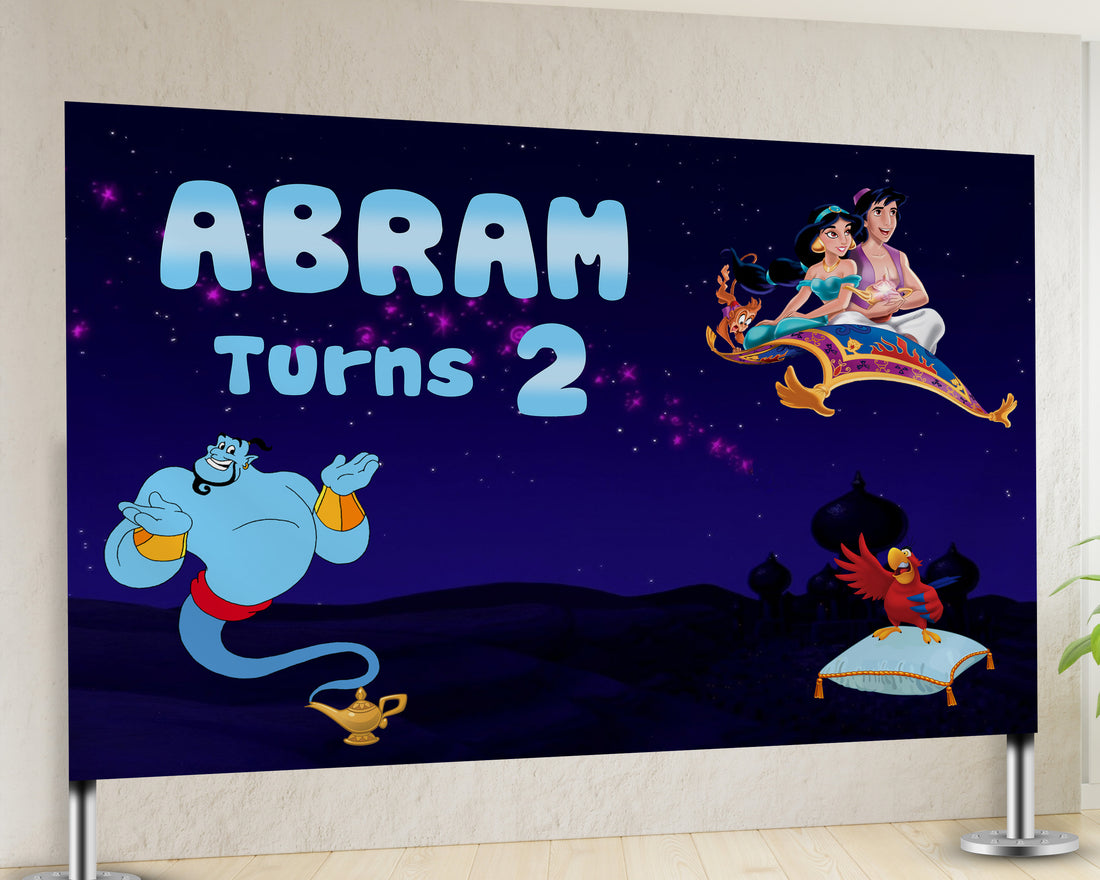 Aladdin Theme Personalized Backdrop