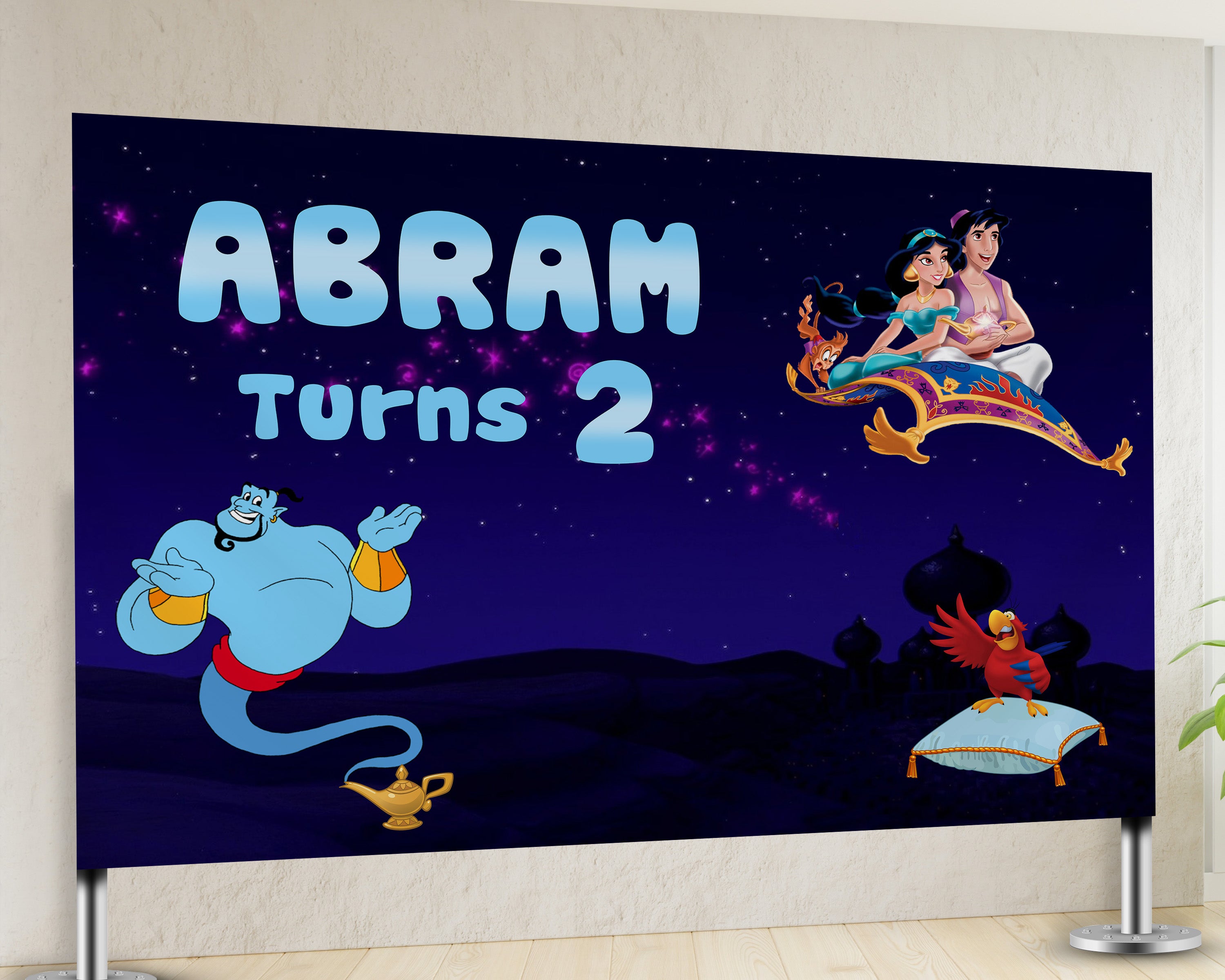 Aladdin Theme Personalized Backdrop