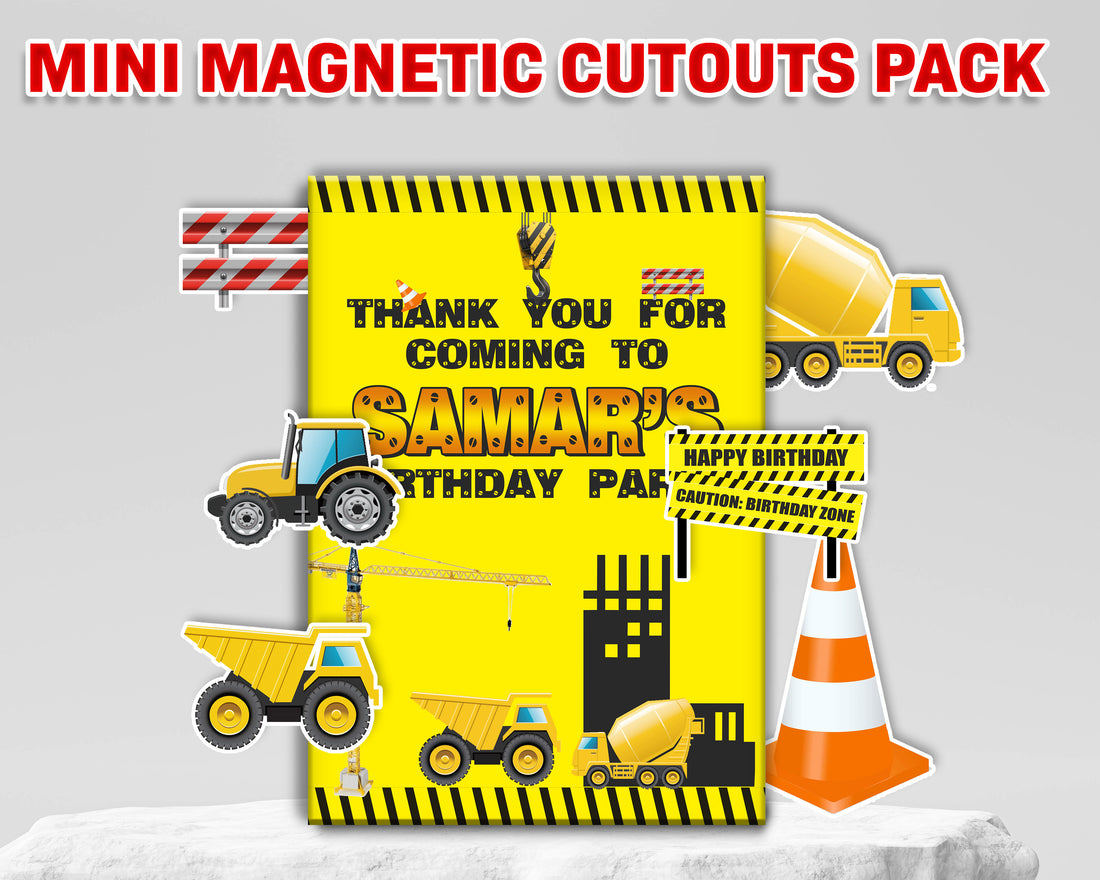 PSI Construction Theme Mini Magnetic Return Gift Pack