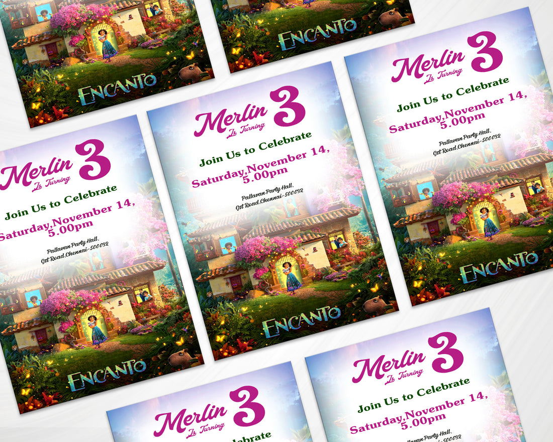 Encanto Theme Customized Invite