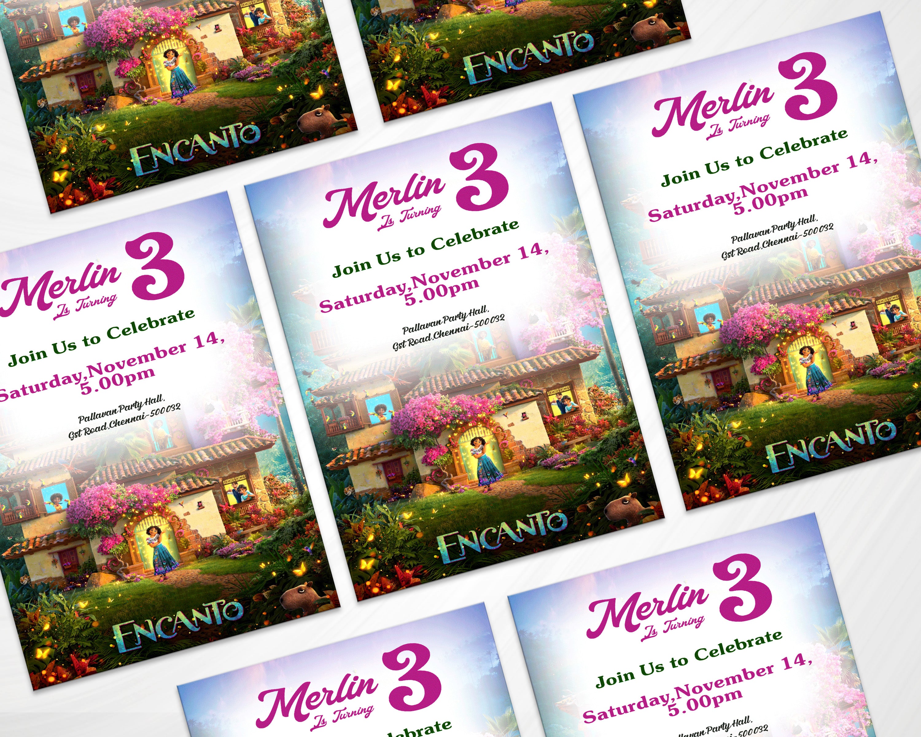 Encanto Theme Customized Invite