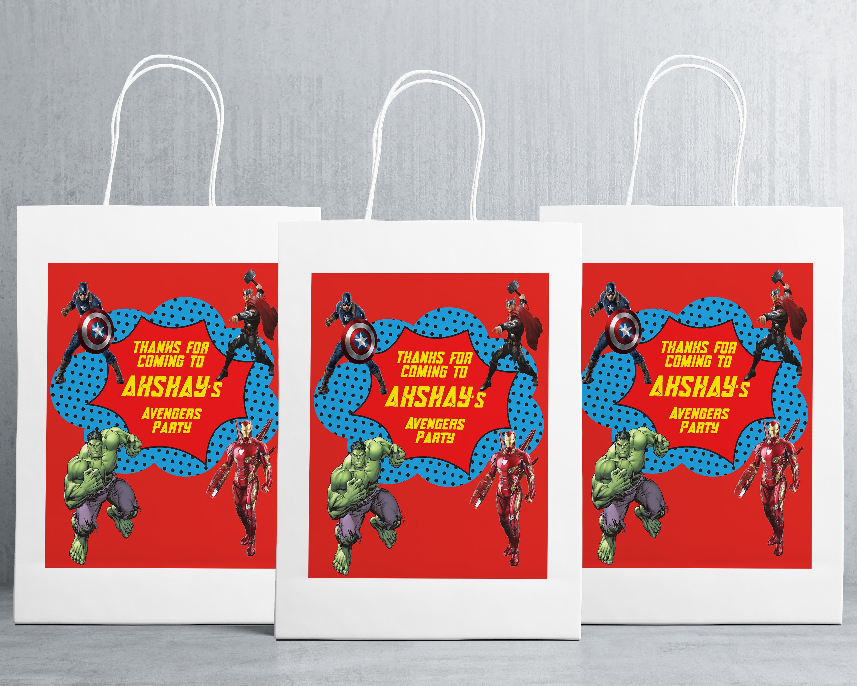 Avengers Theme Oversized Return Gift Bag