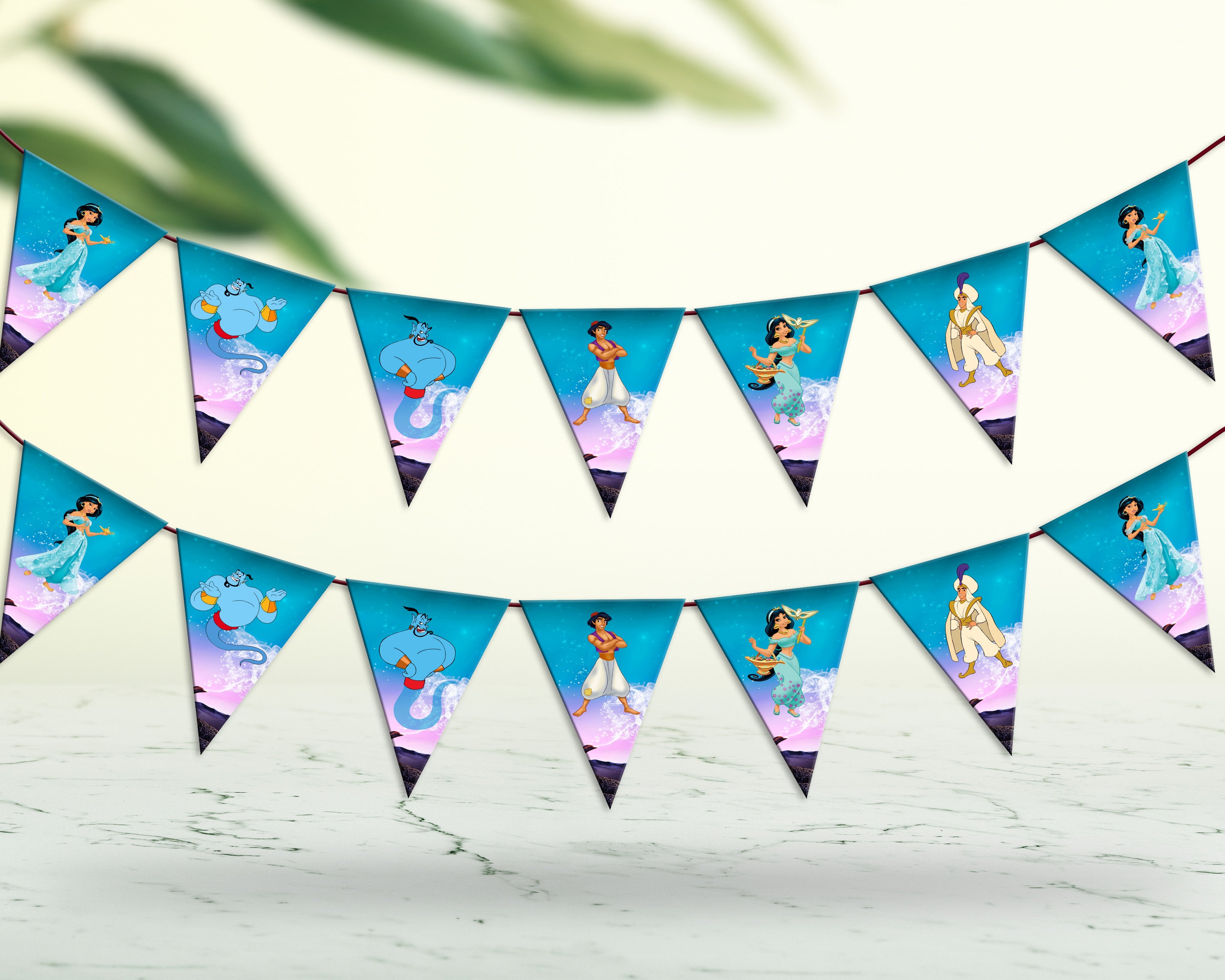 Aladdin Theme Flag Bunting