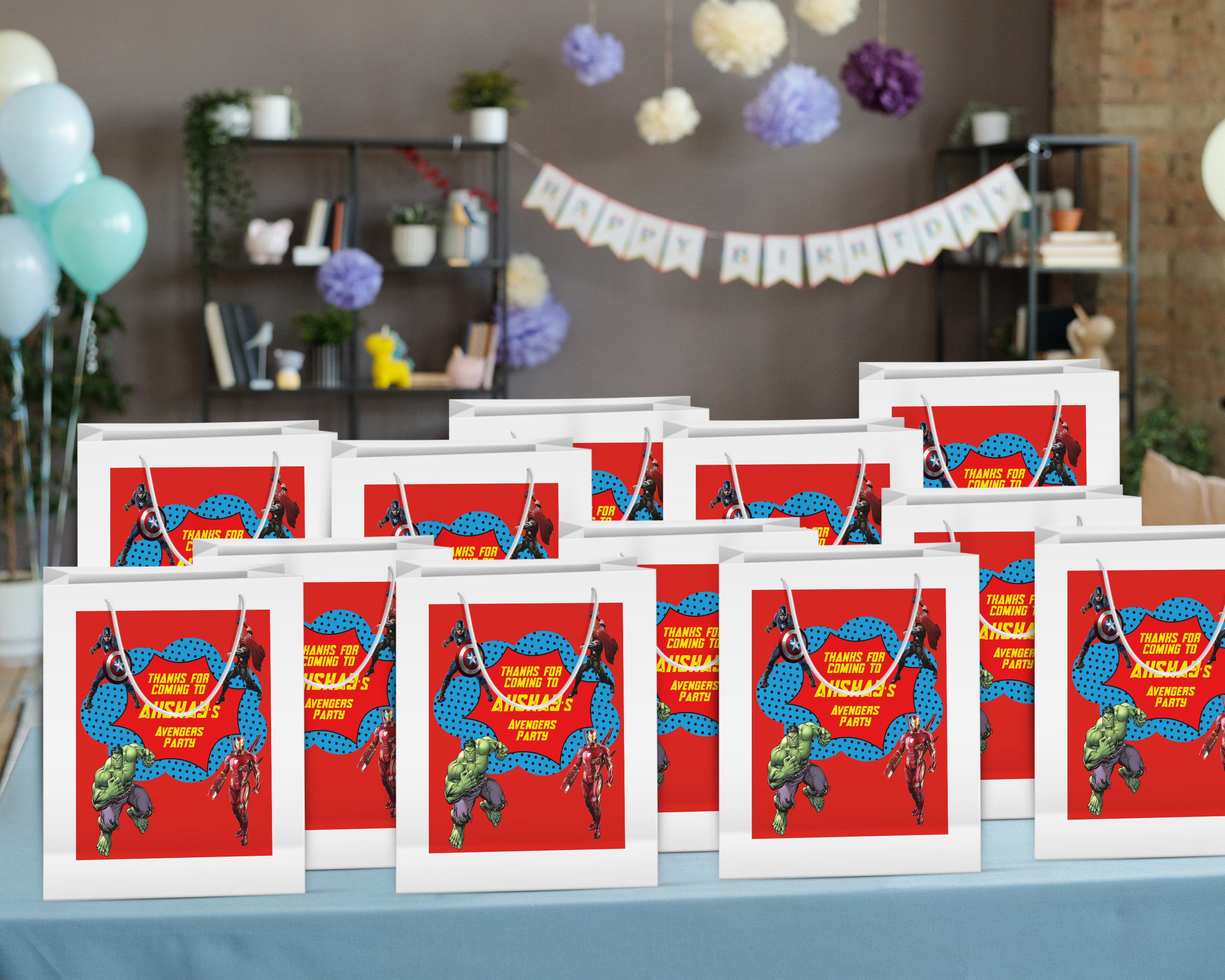 Avengers Theme Oversized Return Gift Bag