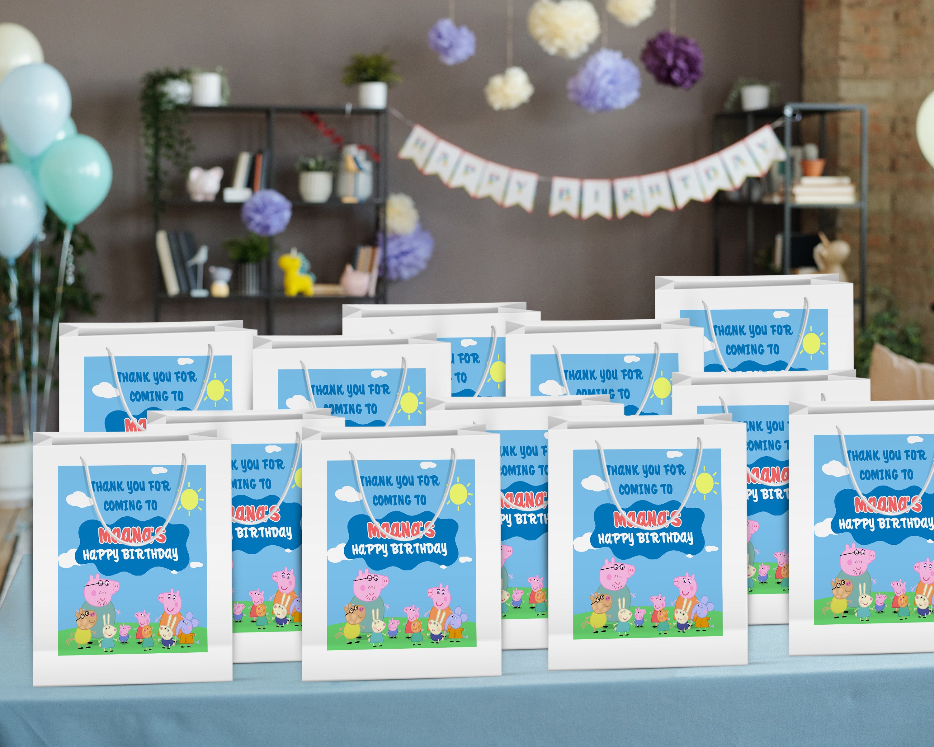 Peppa Pig Boy Theme Oversized Return Gift Bag