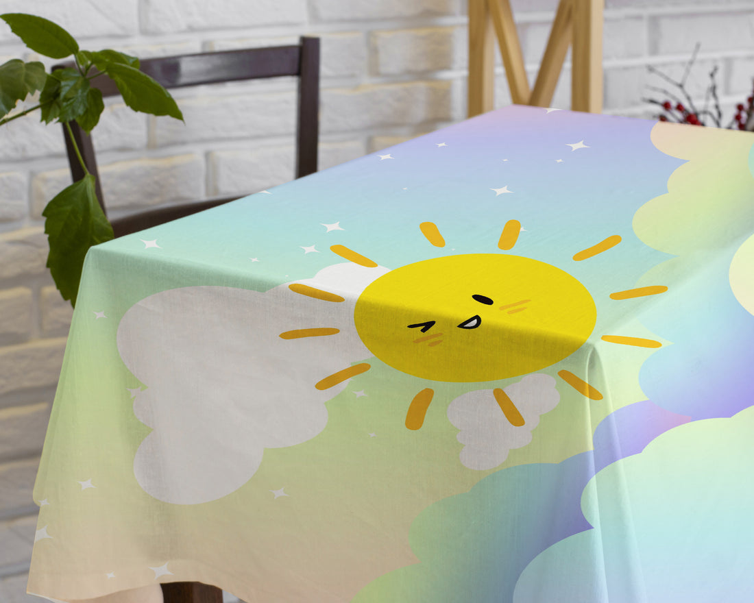 Sunshine Girl Theme Cake Tablecover