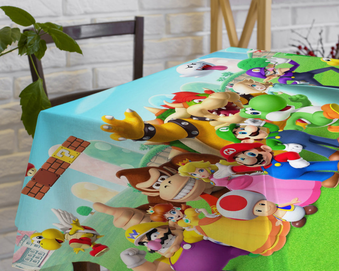 Super Mario Theme Cake Tablecover