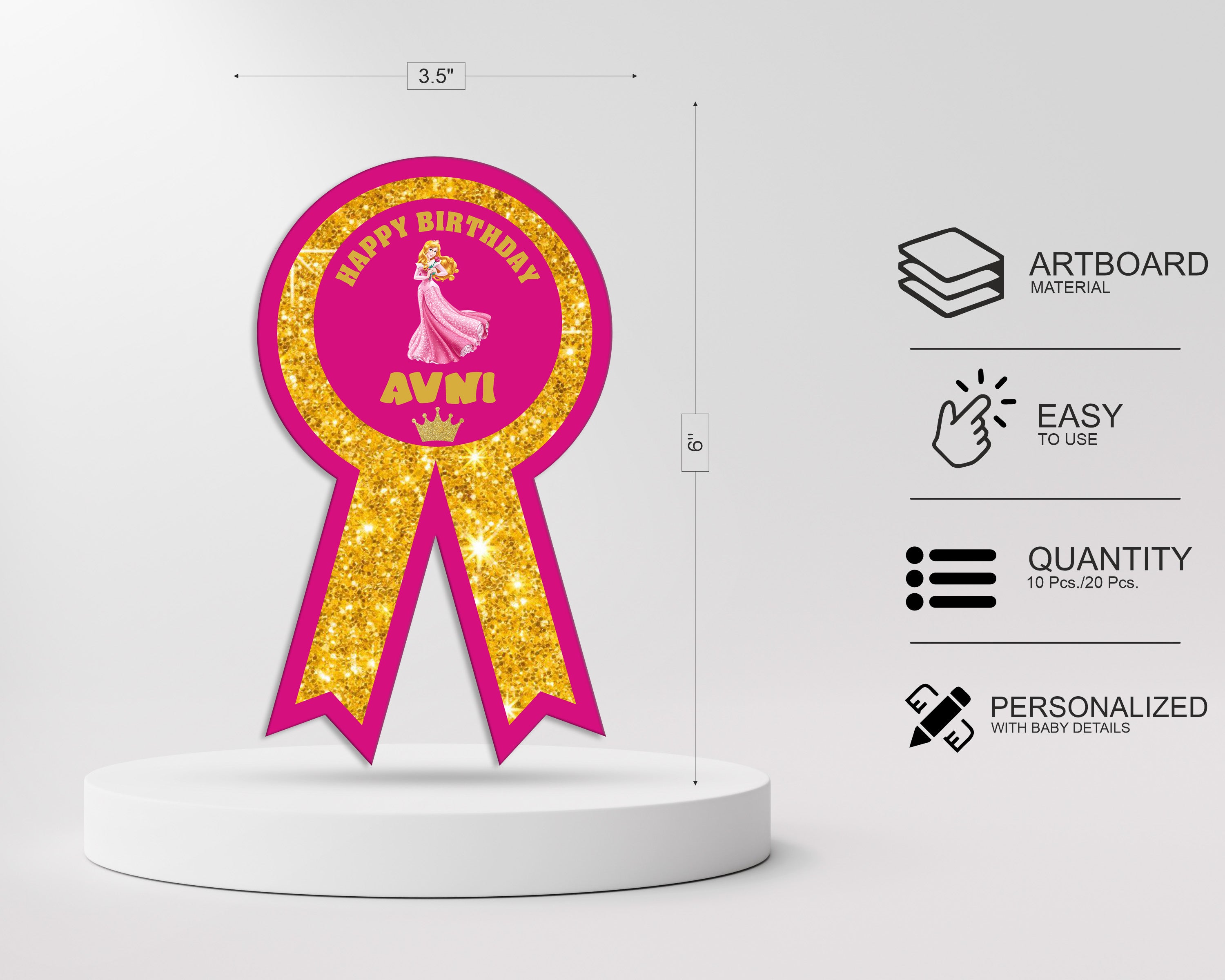 Princess Theme Badges