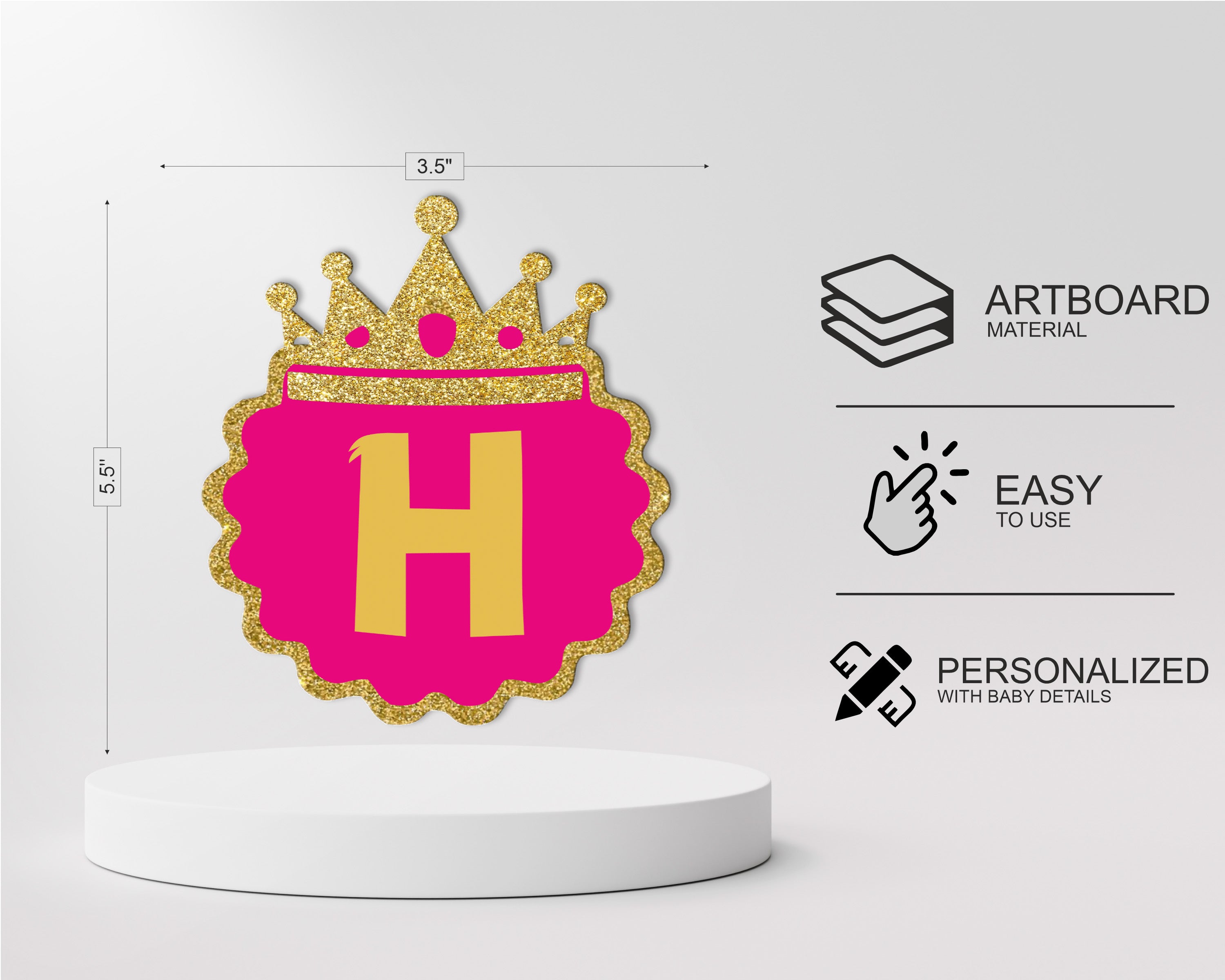 Princess Theme Customized with Baby Name Hanging