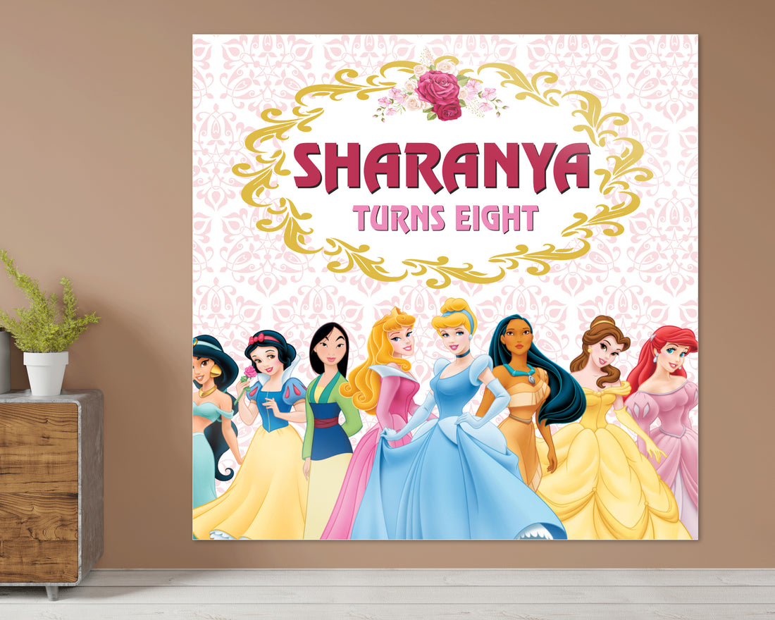 Princess Theme Square Backdrop