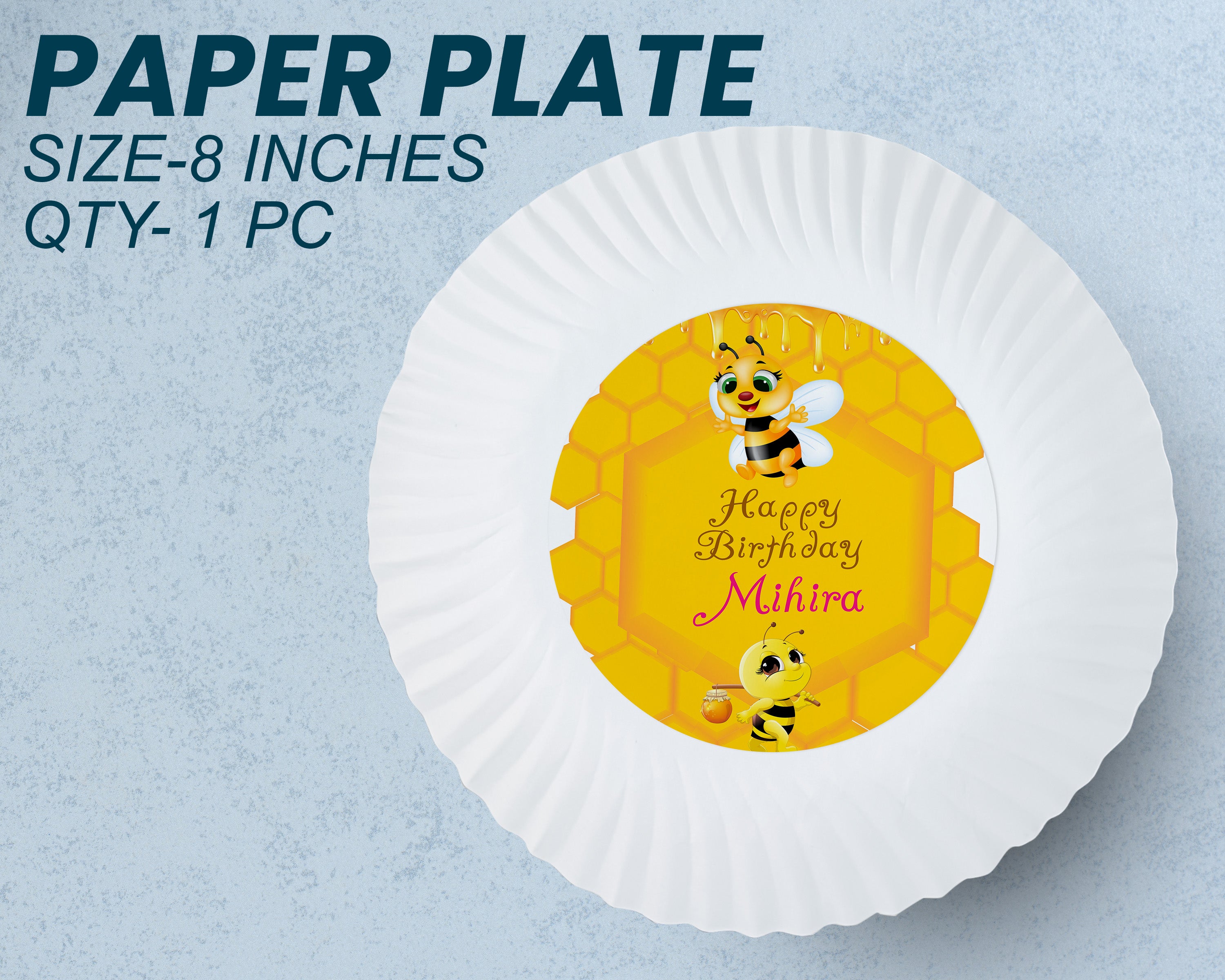 Bumble Bee Theme Party Cups and Plates Combo