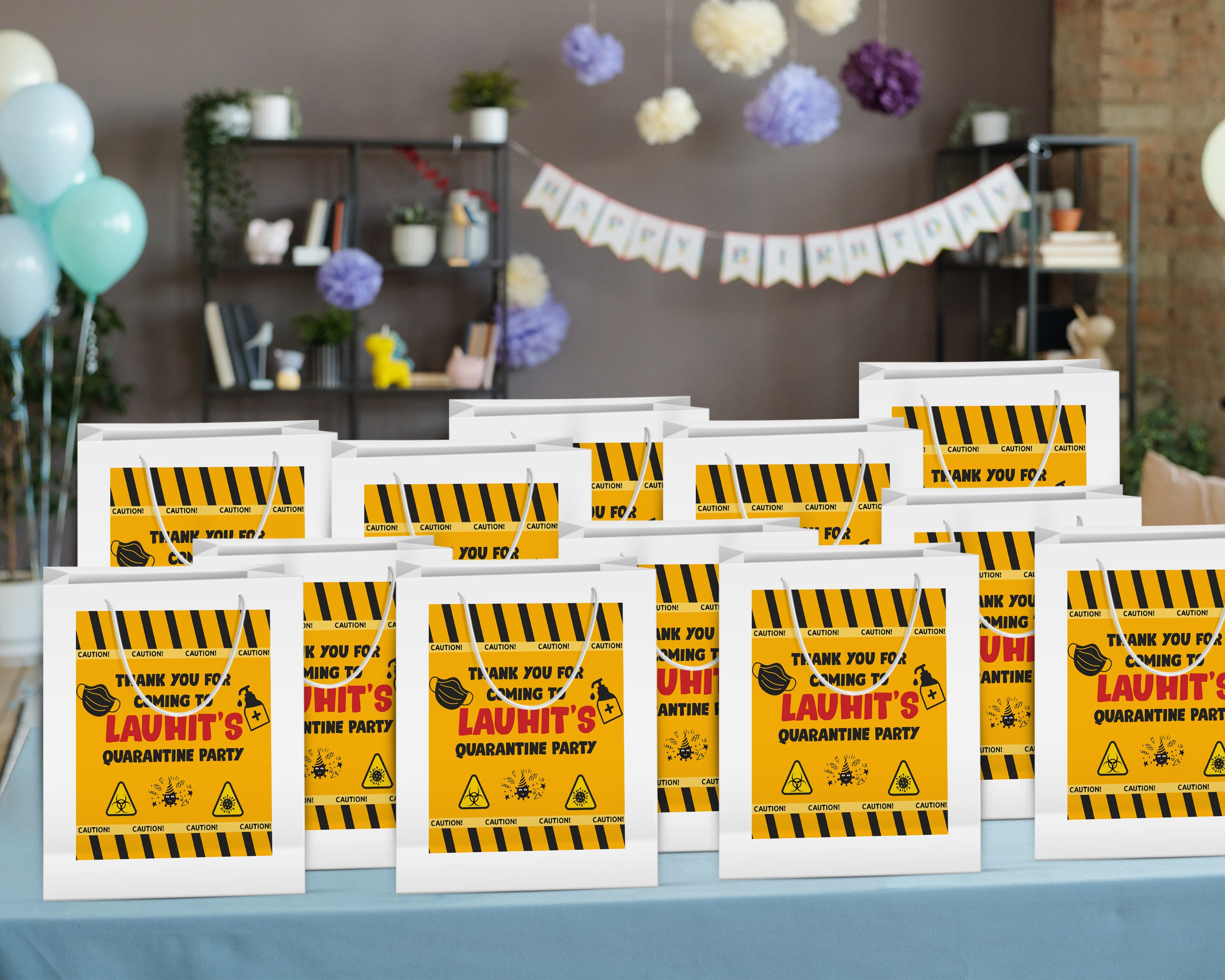 Quarantine Theme Oversized Return Gift Bag