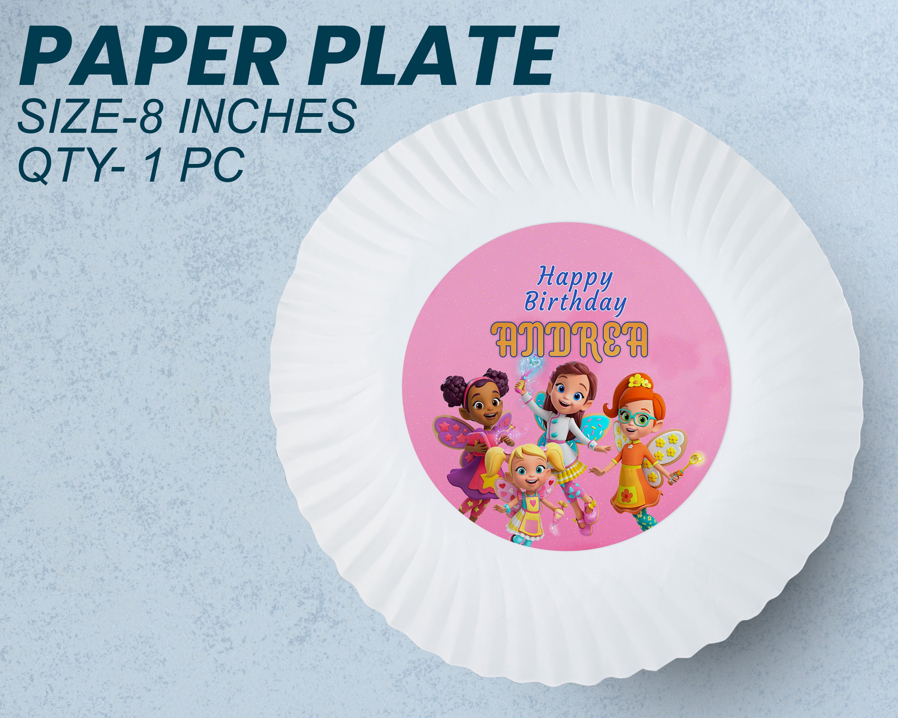 PSI Butter Beans Theme Party Cups and Plates Combo