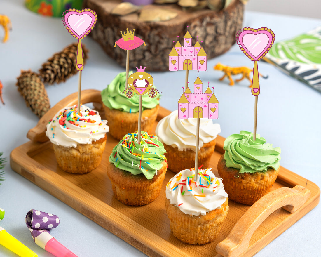 Princess Theme Charming Cup Cake Topper