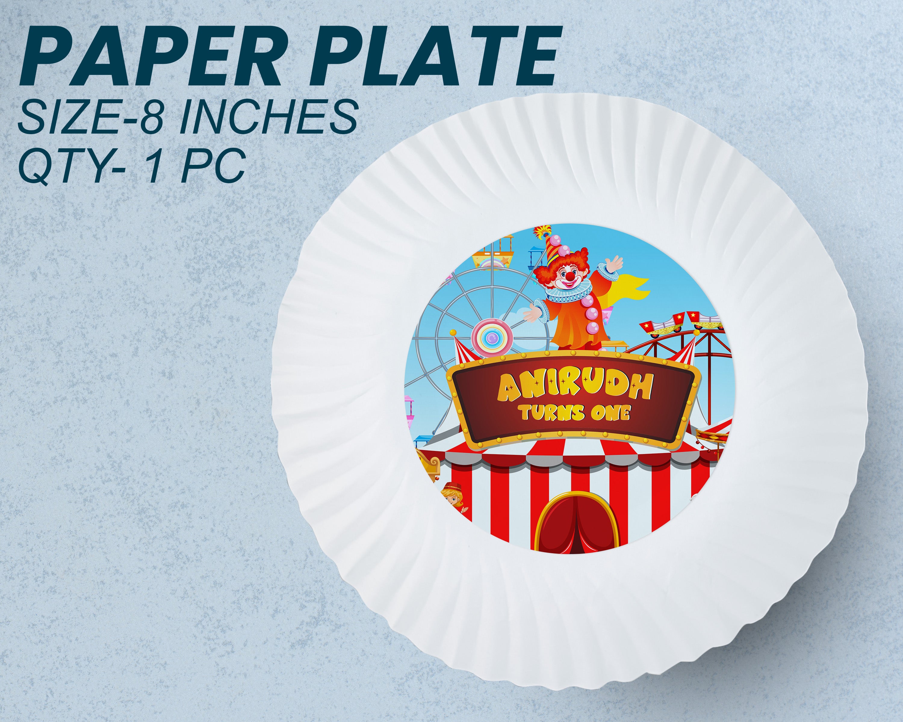 Circus Theme Party Cups and Plates Combo