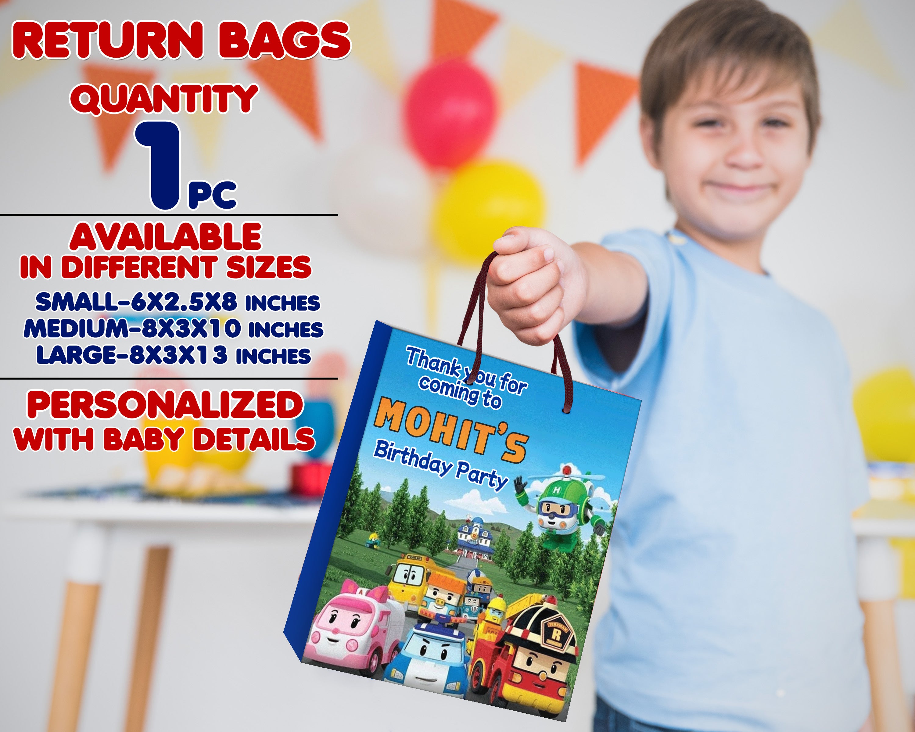 Robo Poli Theme Return Gift Combo